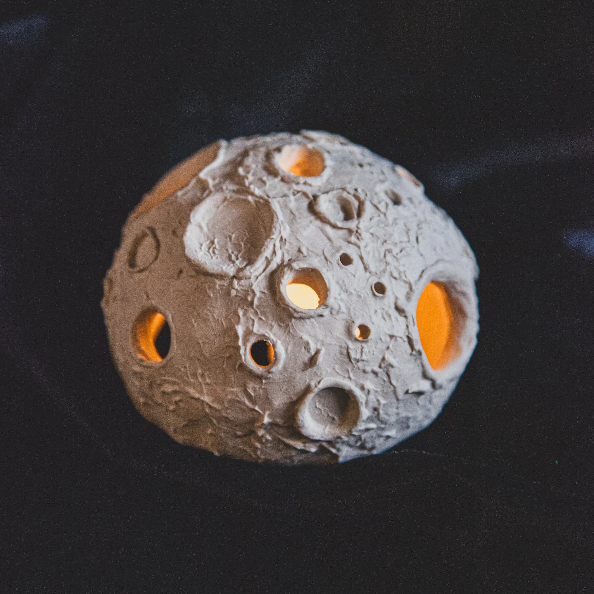 Moon Votive Candle Holder, Tea Light Candle Cover, Dreamy Moon Home Decor, Celestial Luminary, Lunar Decor Ornament - image 3