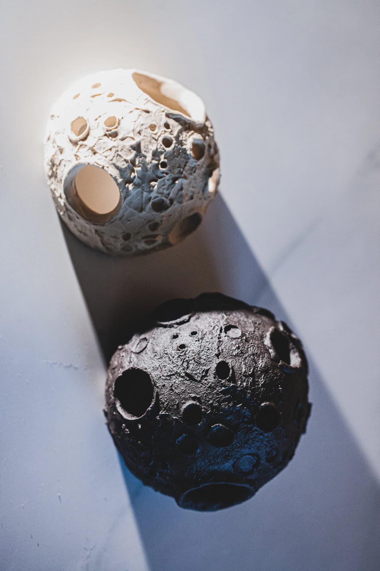 Moon Votive Candle Holder, Tea Light Candle Cover, Dreamy Moon Home Decor, Celestial Luminary, Lunar Decor Ornament - image 4