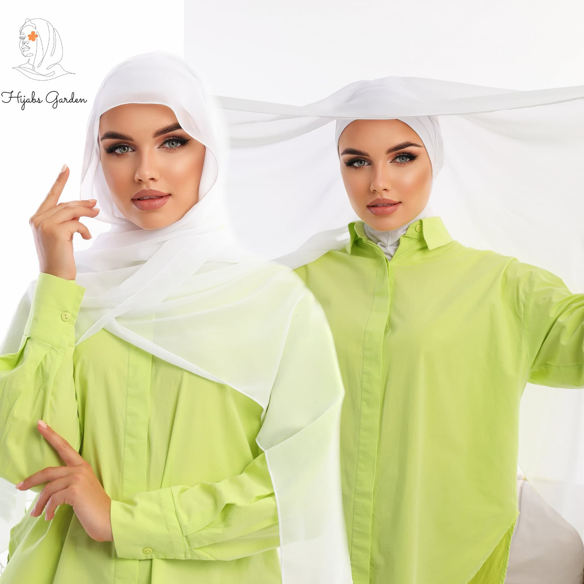 Instant Chiffon Hijab, Ready to Wear Wrap, Beige Scarf - image 5