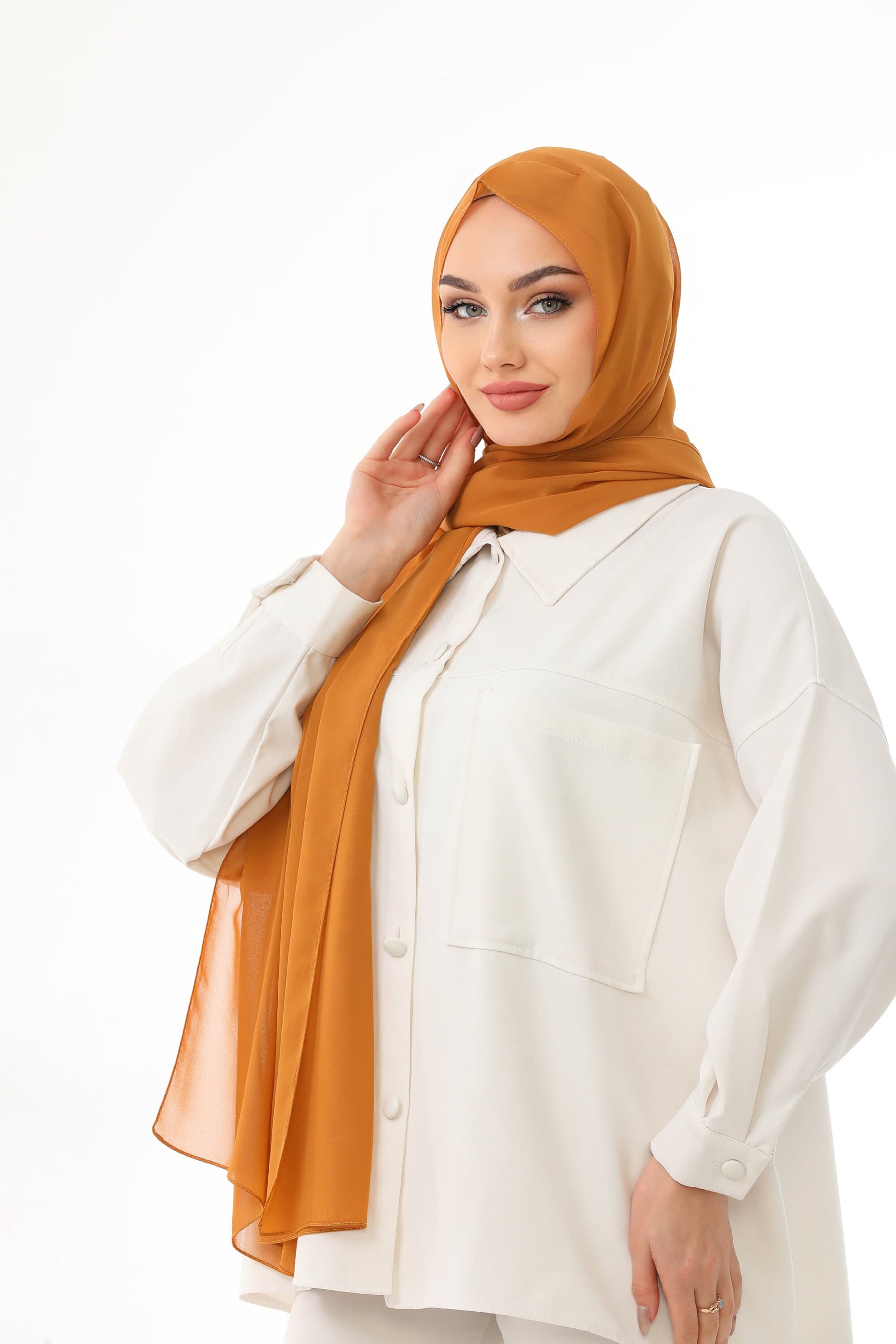 Instant Chiffon Hijab: Ready To Wear Scarf, Easy Head Wrap - image 3