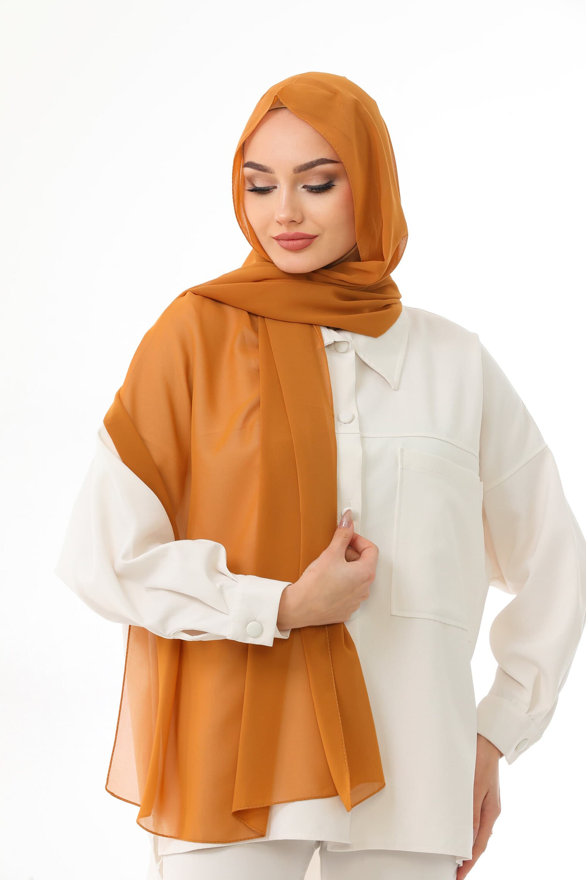 Instant Chiffon Hijab: Ready To Wear Scarf, Easy Head Wrap - image 5