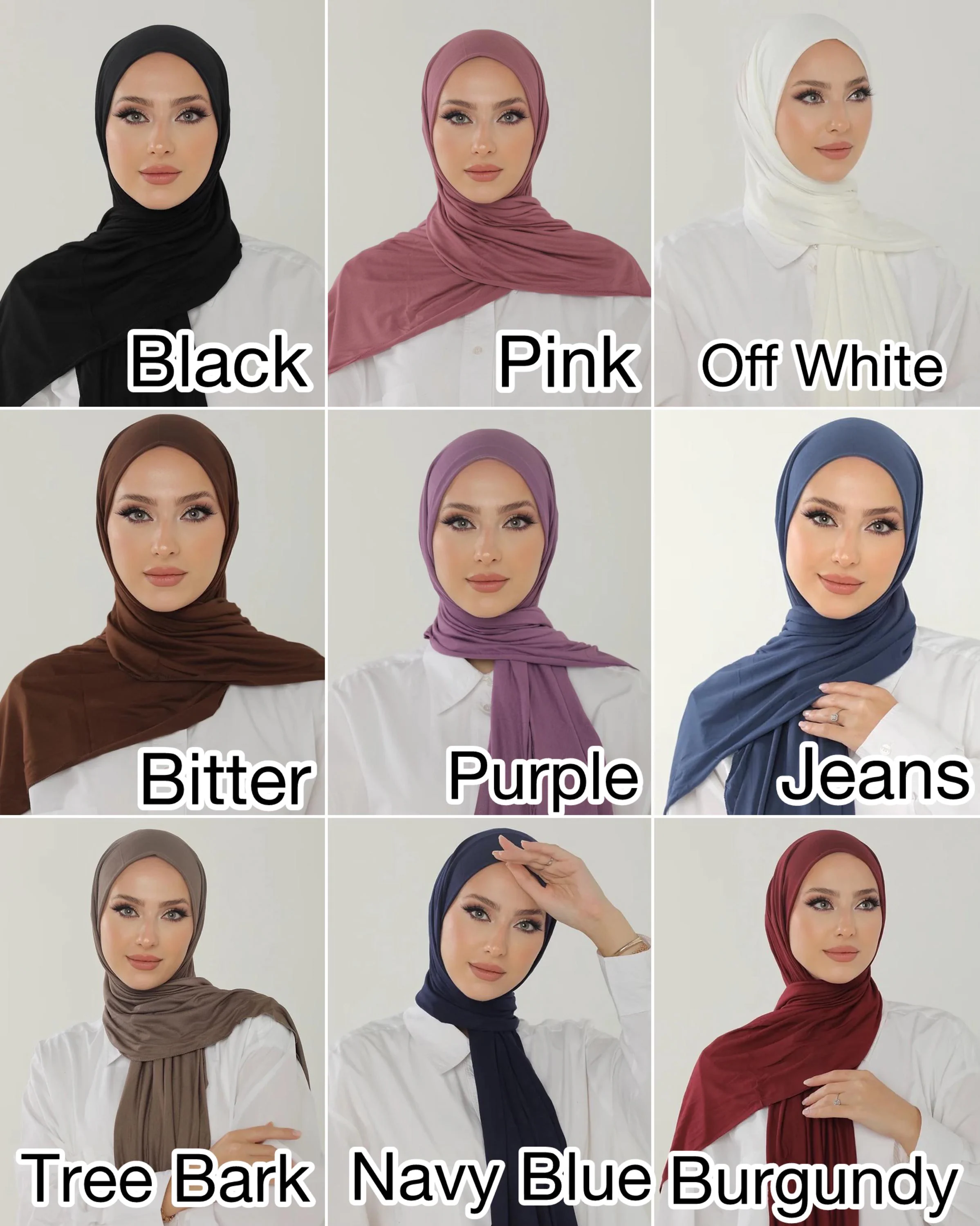 Buy 2 Get 1 FREE!, Premium luxury jersey Hijab, cotton hijab wrap, head wrap,  jersey Hijab, jersey Scarf, Muslim hijab , - image 2