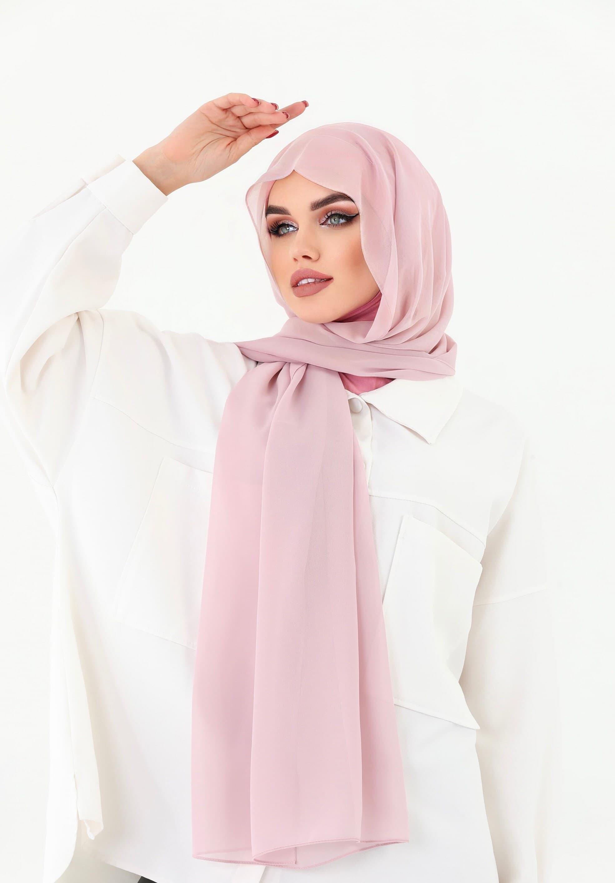 Buy 2 Get 1 FREE, Instant Chiffon Hijab, Ready to Wear Wrap, Chiffon Muslim Scarf - image 3