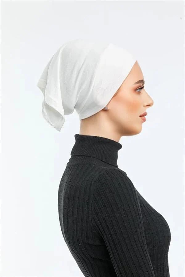 3-Piece Cotton Under Hijab Cap Set: Head Wrap - image 3