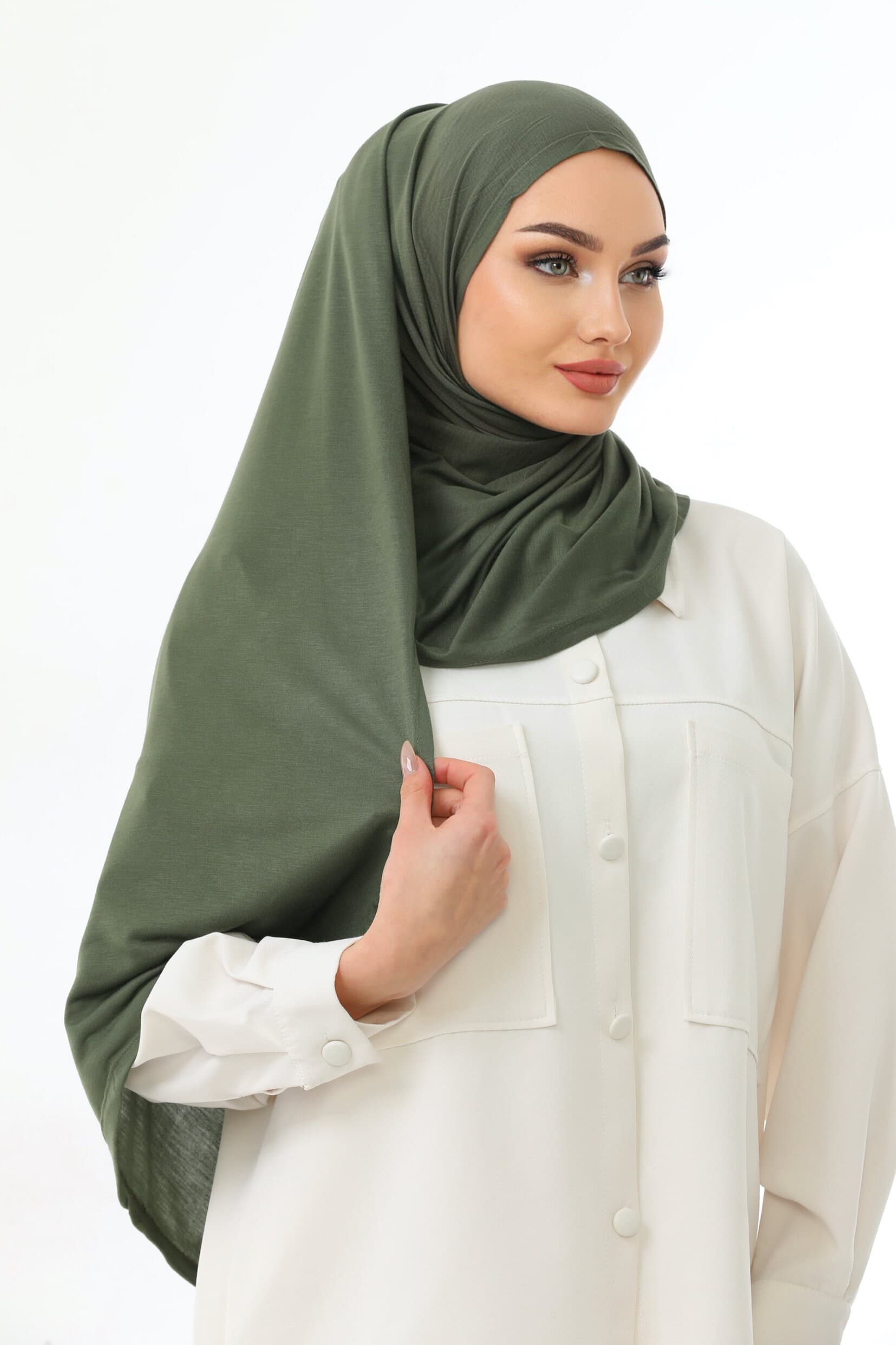 Buy 2 Get 1 FREE, Long Jersey Hijab, Ready To Wear Soft Scarf, Viscose Lycra Blend - image 4