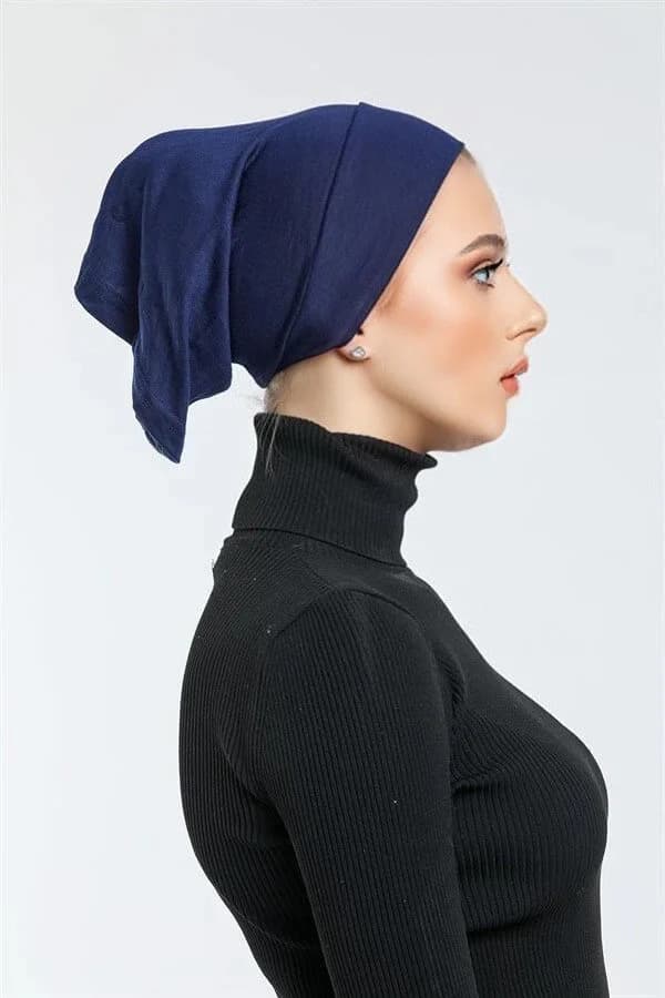 3-Piece Cotton Under Hijab Cap Set: Head Wrap - image 4