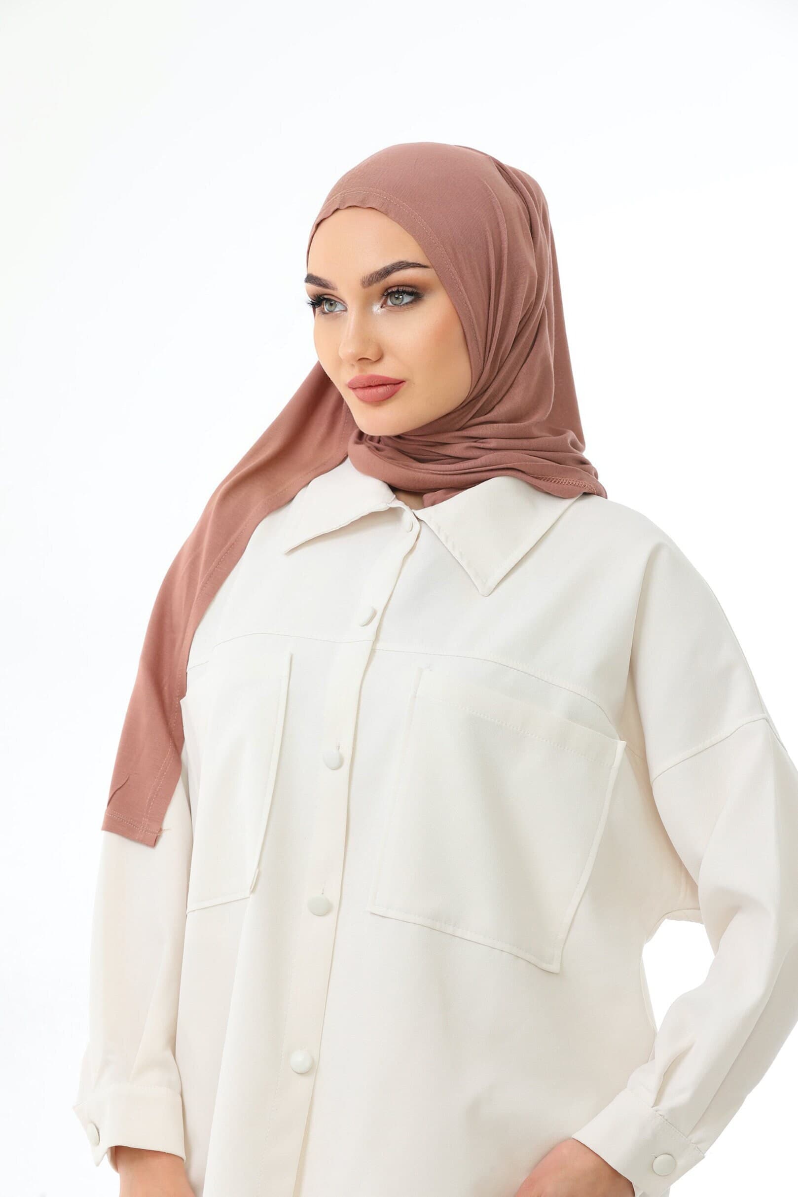 Buy 2 Get 1 FREE, Instant Jersey Hijab, Soft Viscose Lycra Wrap, Ready To Wear Scarf - image 3