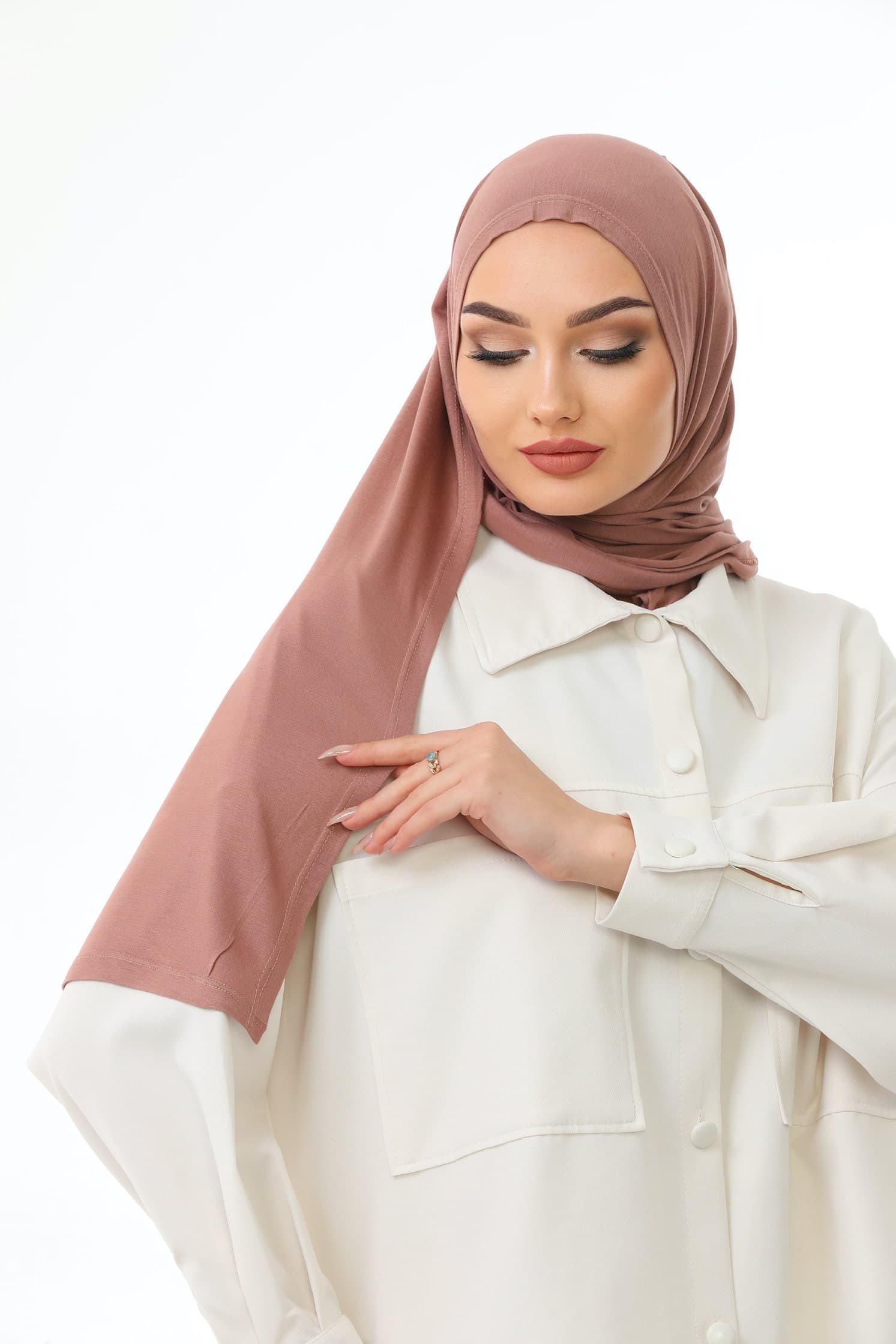 Buy 2 Get 1 FREE, Instant Jersey Hijab, Soft Viscose Lycra Wrap, Ready To Wear Scarf - image 5