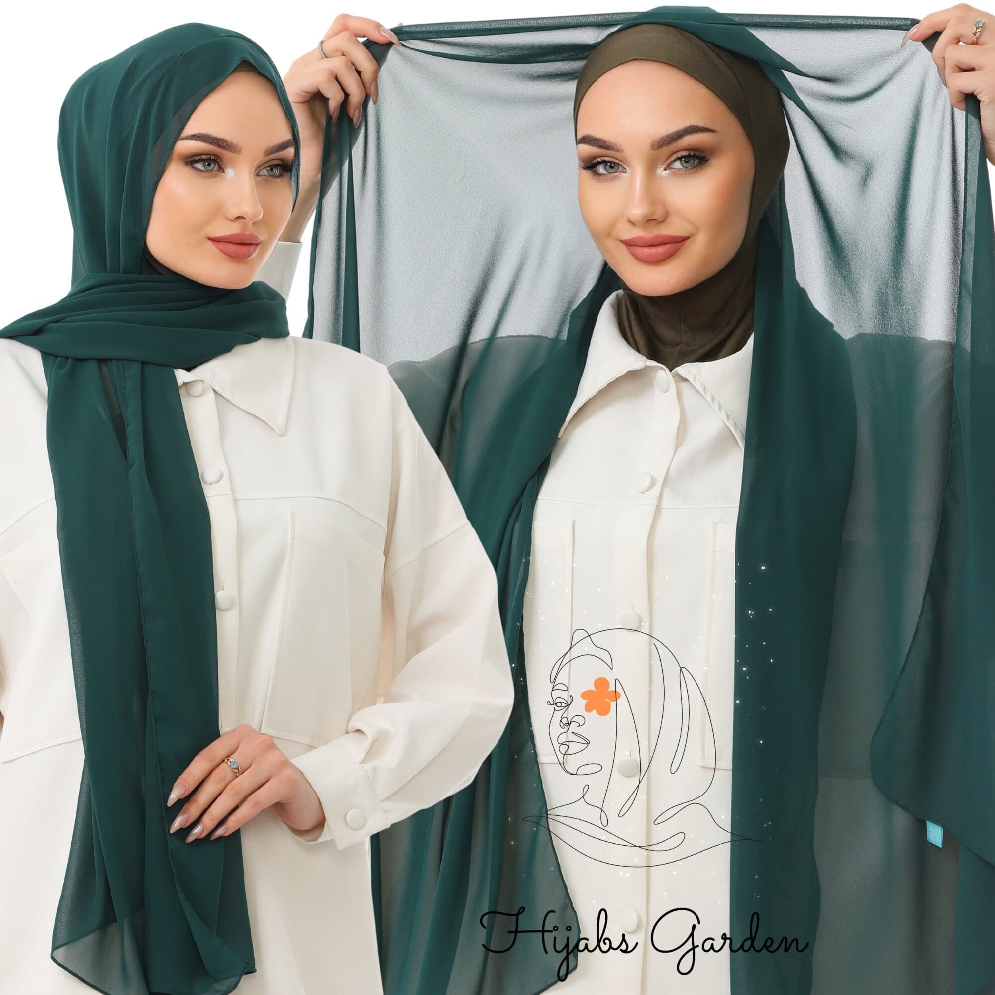Instant Chiffon Hijab: Ready-to-Wear Muslim Head Wrap