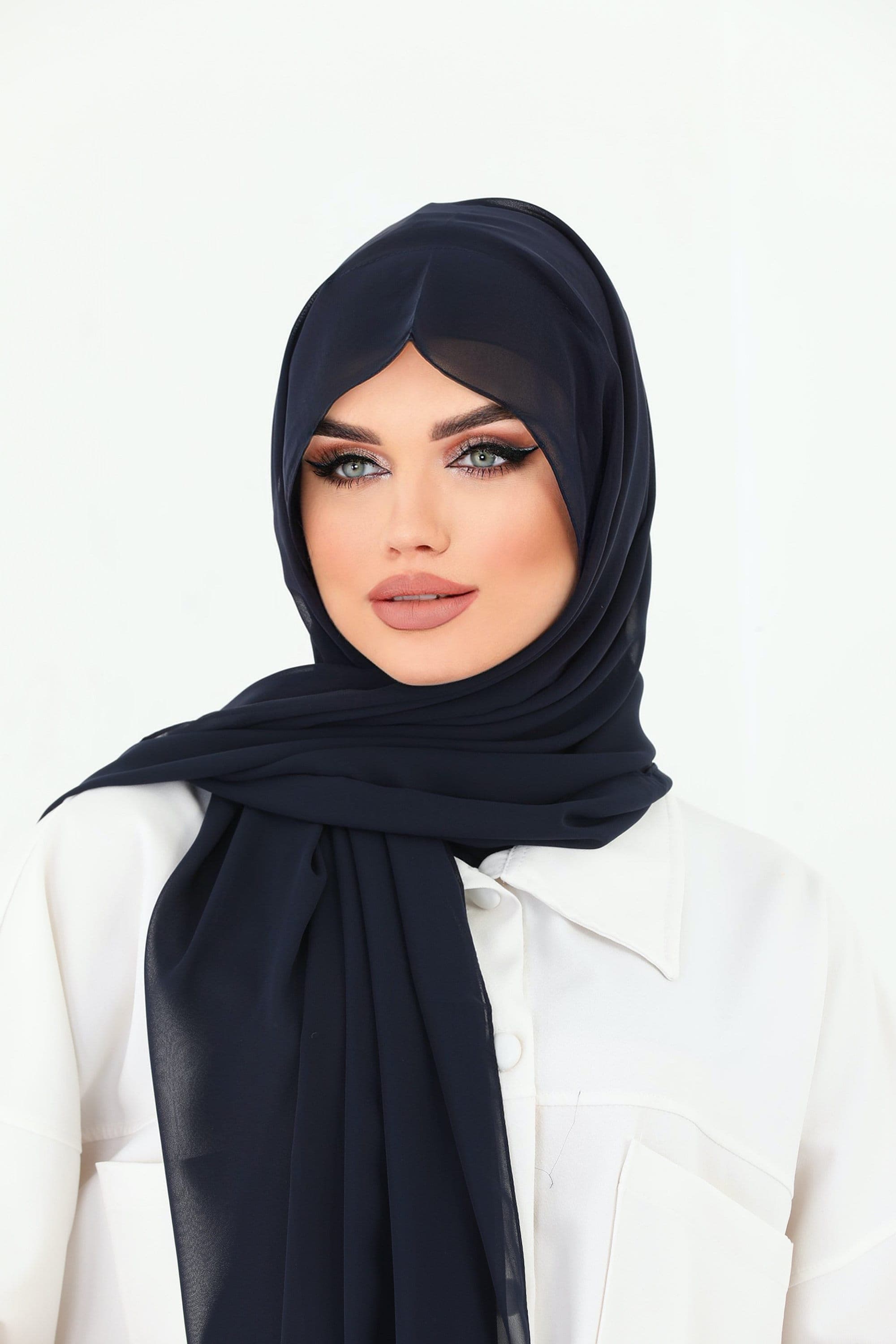 Buy 2 Get 1 FREE, Instant Chiffon Hijab, Ready to Wear Wrap, Muslim Scarf - image 3