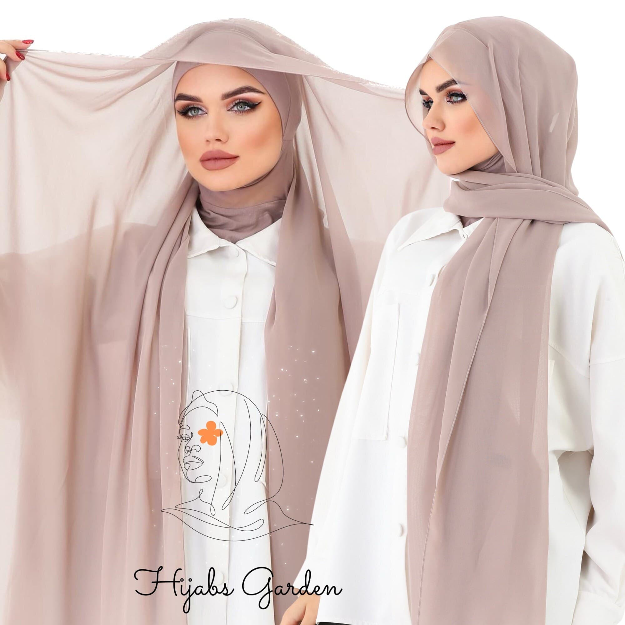 Buy 2 Get 1 FREE, Instant Chiffon Hijab, Ready to Wear Wrap, Muslim Scarf (70x170 cm)