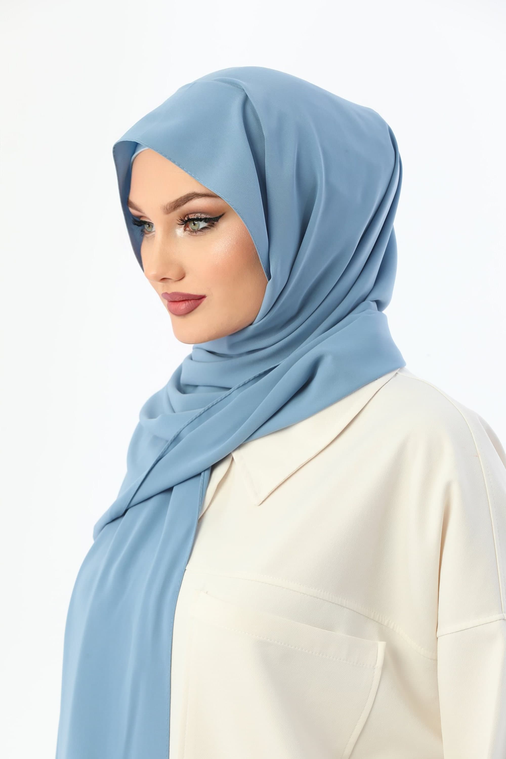 Buy 2 Get 1 FREE, Instant Heavy Crepe Medina Hijab, Ready to Wear Wrap - image 5