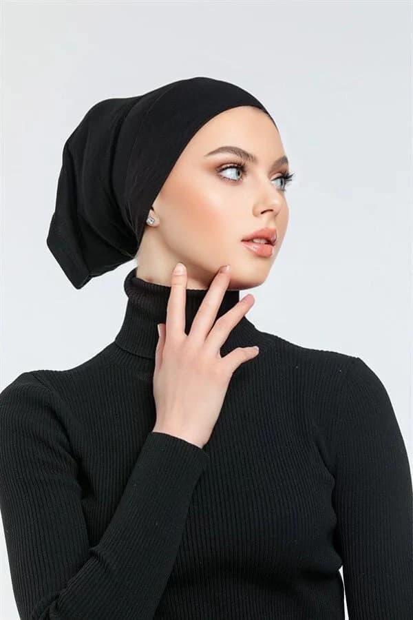 3-Piece Cotton Under Hijab Cap Set: Head Wrap - image 5