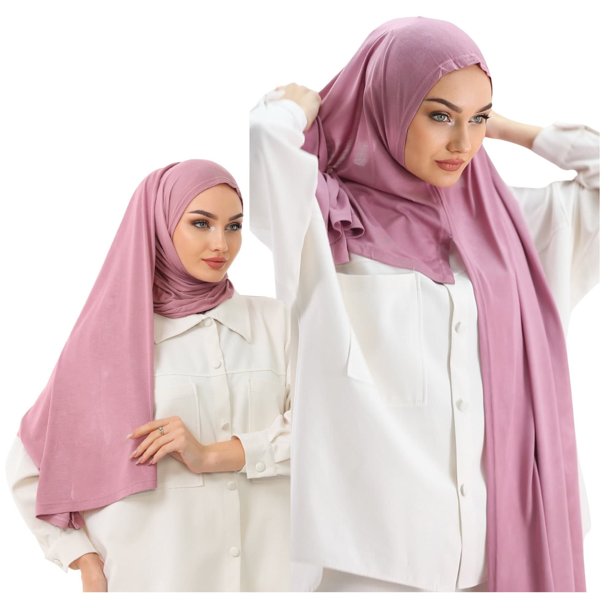 Buy 2 Get 1 FREE, Instant Jersey Hijab, Ready To Wear Head Wrap, Muslim Scarf