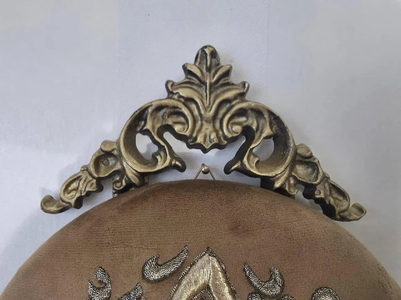 Islamic Wall Hanging Decor, Mashallah Alhamdulillah Arabic Calligraphy, Embroidered Islamic Textile Art, Muslim Home Wall Decor with Tassel - image 3