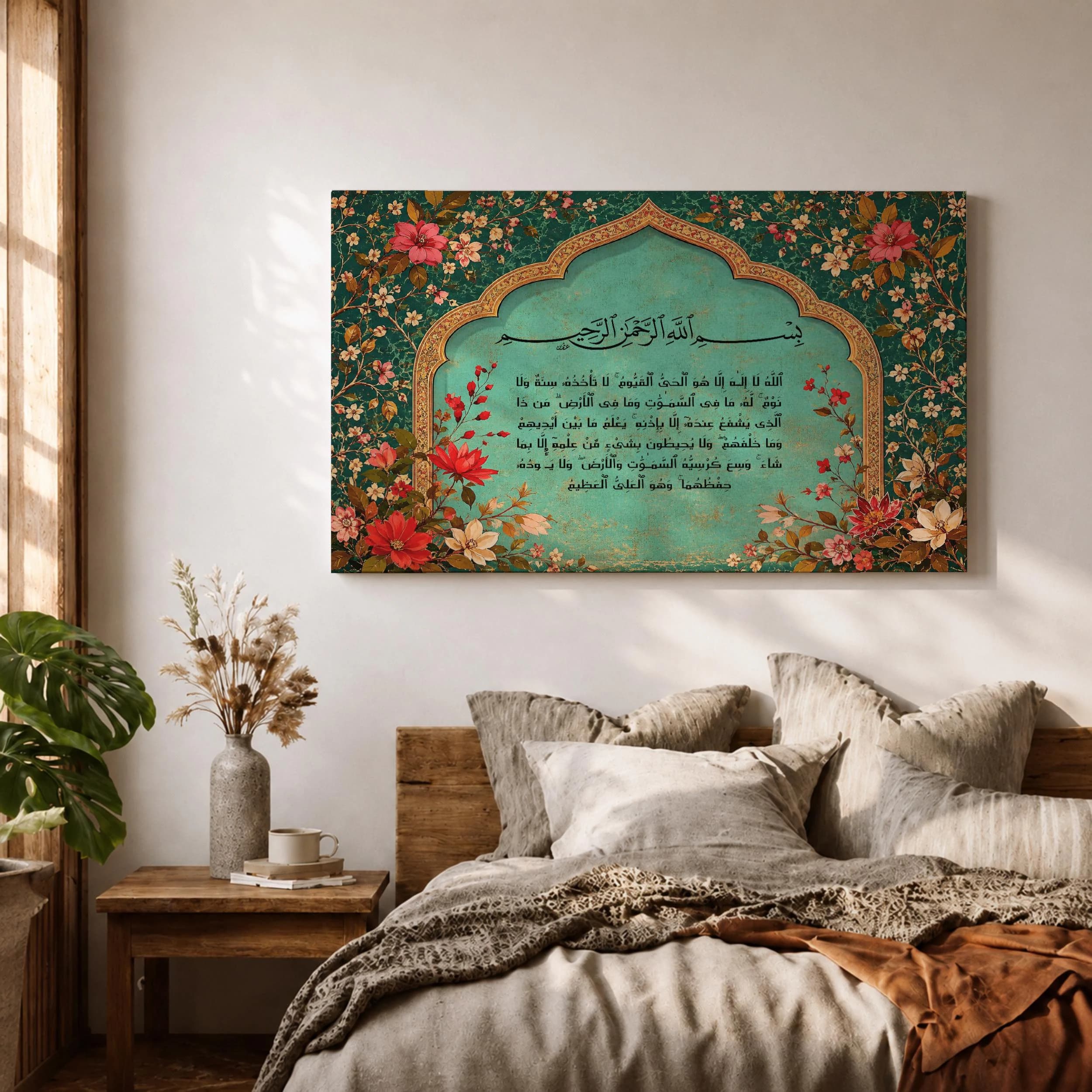 Kaaba Wall Art Spiral Sky Framed Canvas Baitullah Impasto Mecca Muslim Islamic Home Decor