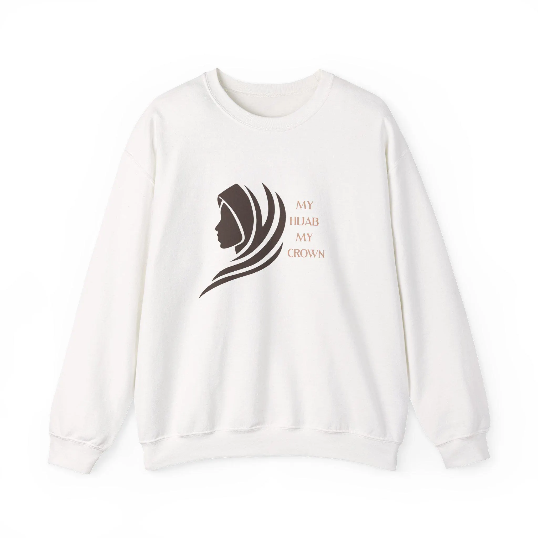 My Hijab My Crown Sweatshirt | Muslim Woman Hoodie | Modest Islamic Clothing | Hijabi Gift | Faith-Inspired Muslim Apparel