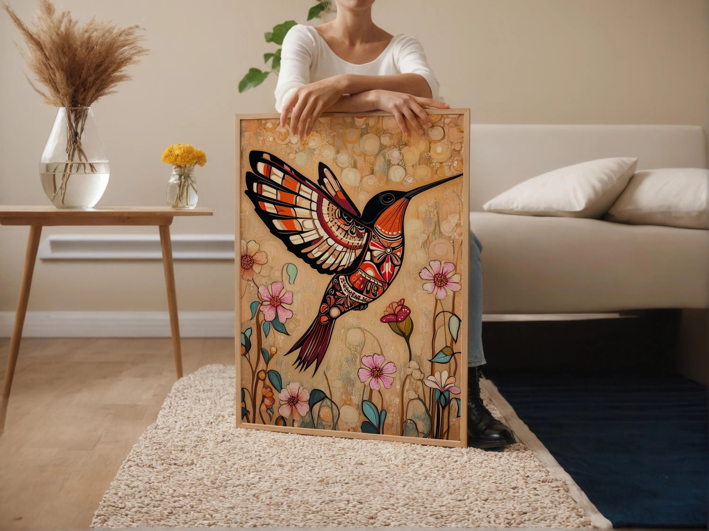 Haida Hummingbird Art Print: Indigenous Formline Style, Joy & Love - image 4