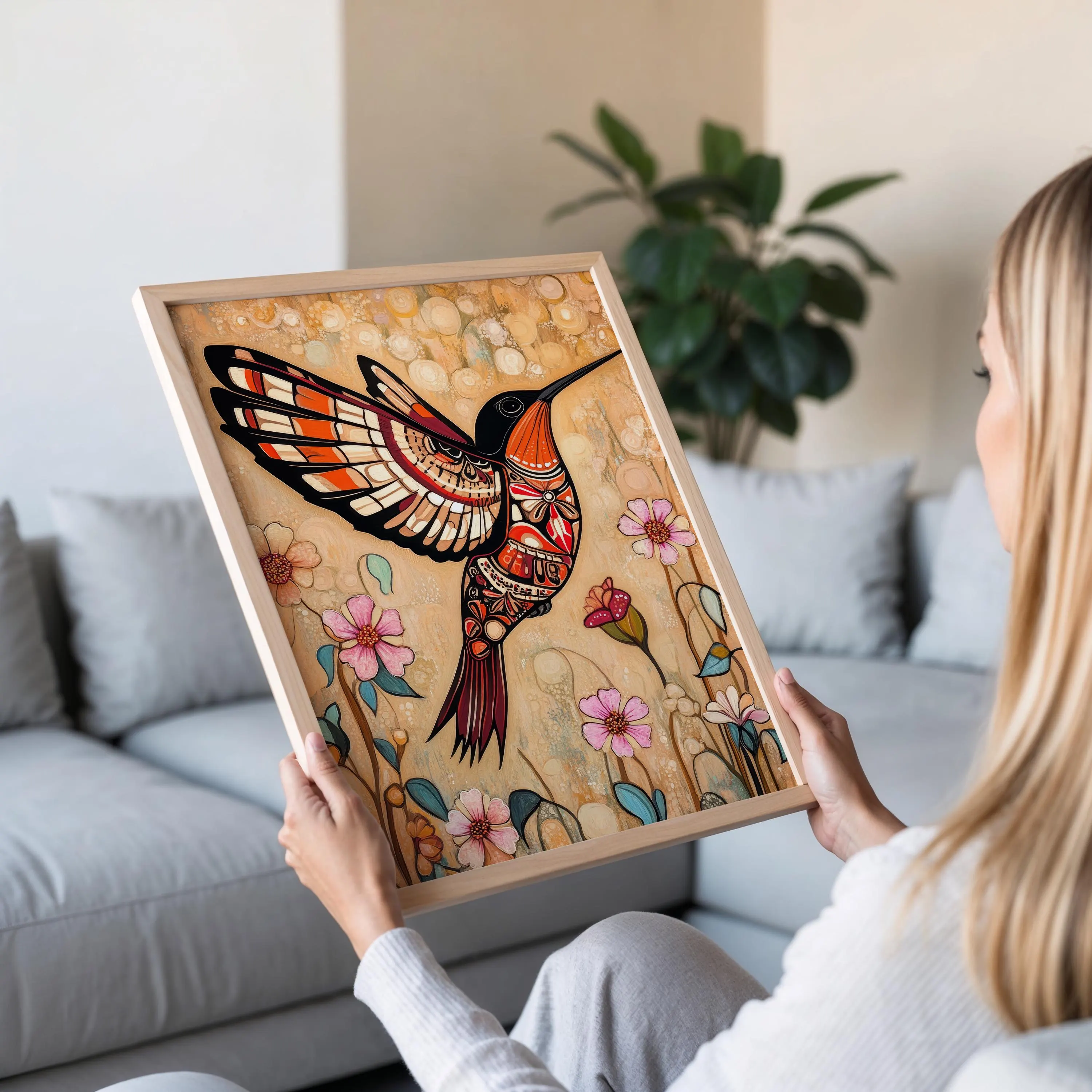 Haida Hummingbird Art Print: Indigenous Formline Style, Joy & Love - image 5