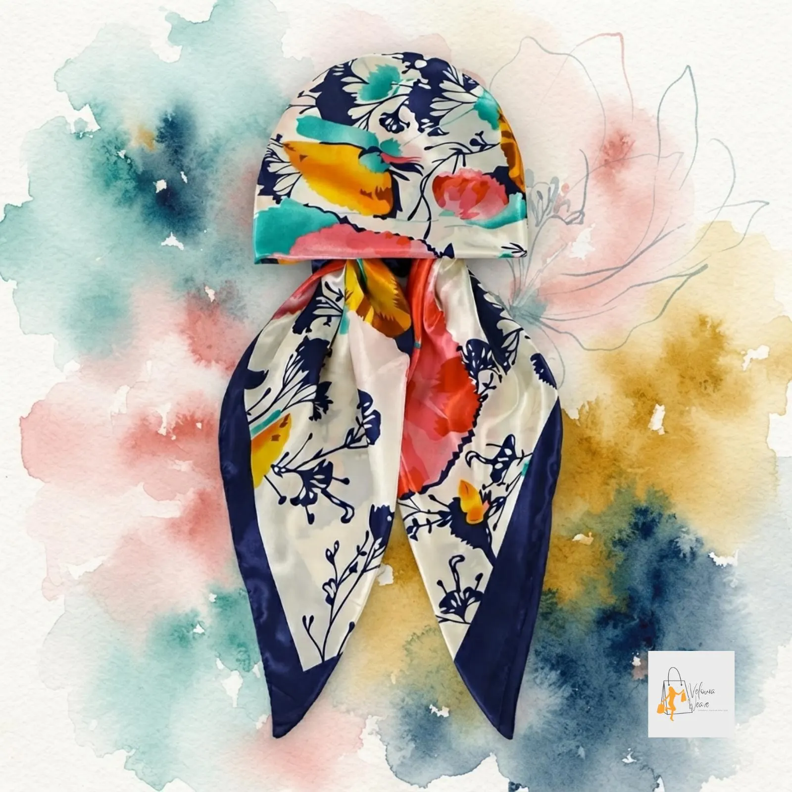 Comfortable stretch turban wrap for modest fashion.