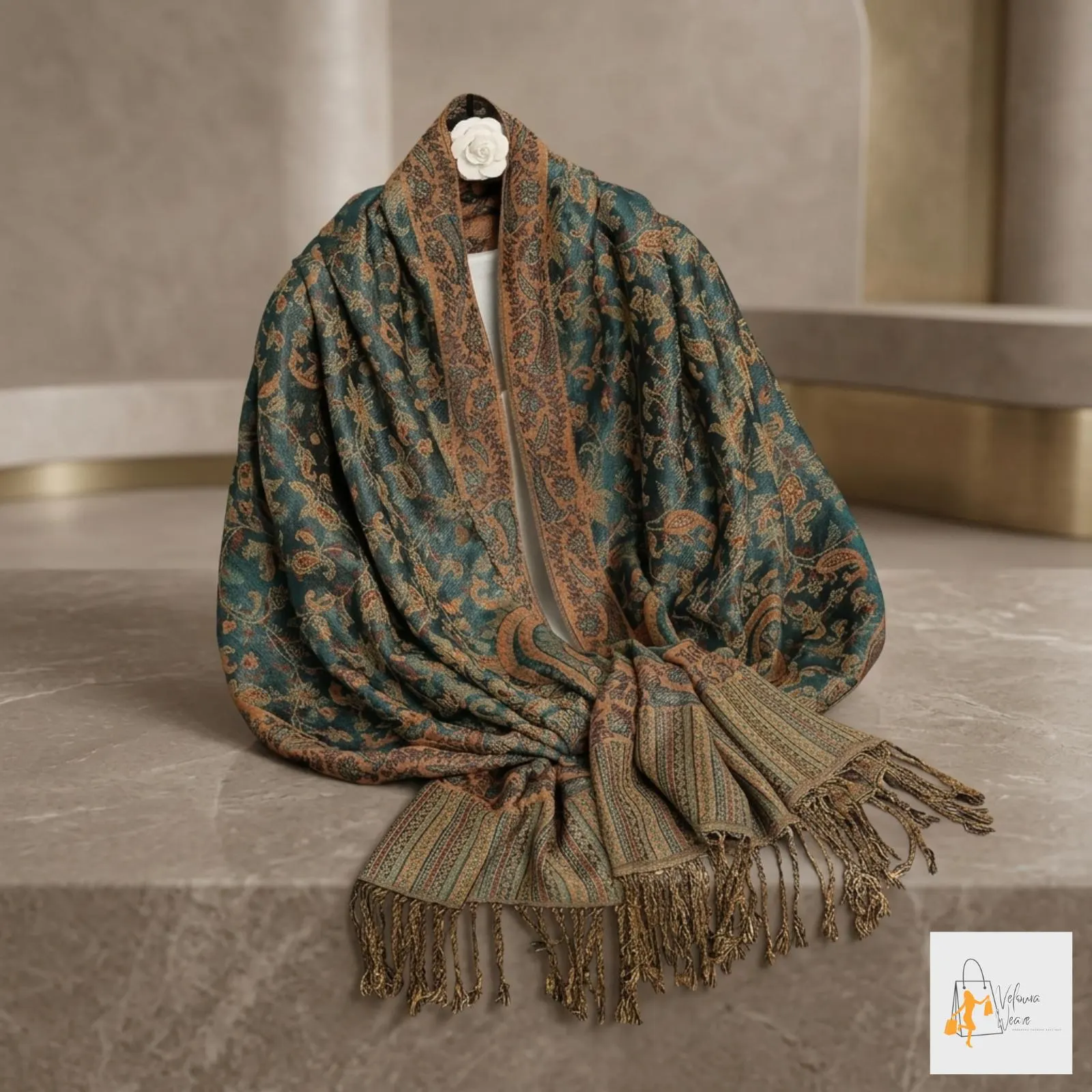 cozy winter scarf women elegant cashmere neck wrap