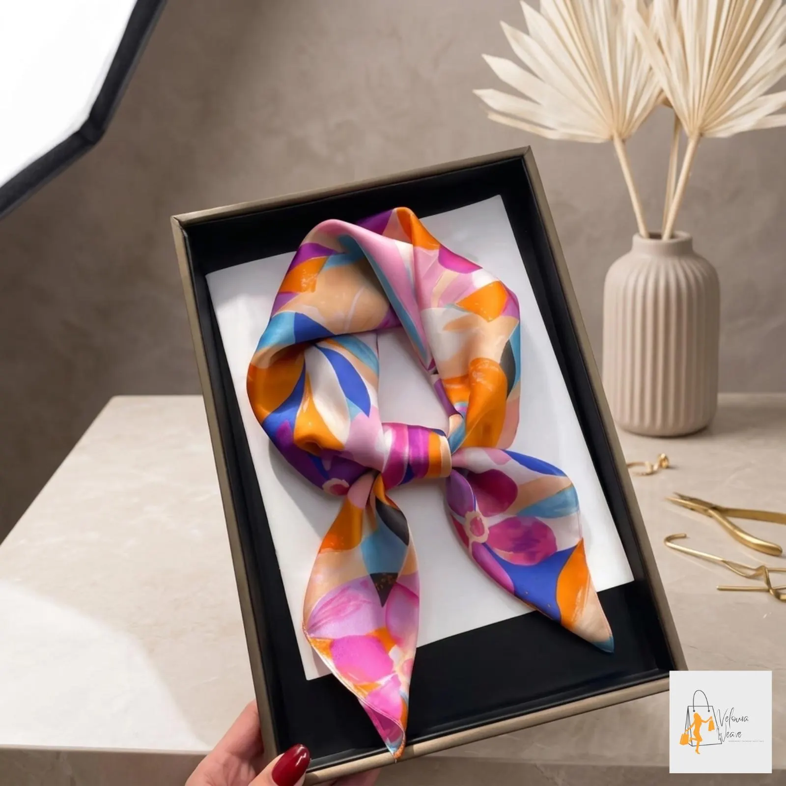 silky headband scarf women fashion hair wrap bandana style
