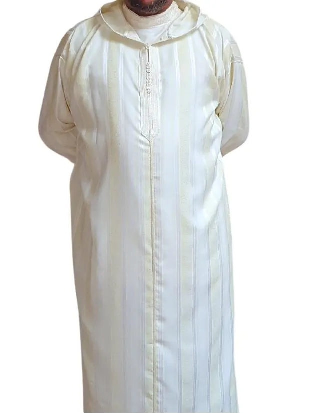 Moroccan Wool Djellaba: Hooded Thobe, Winter Coat - image 4