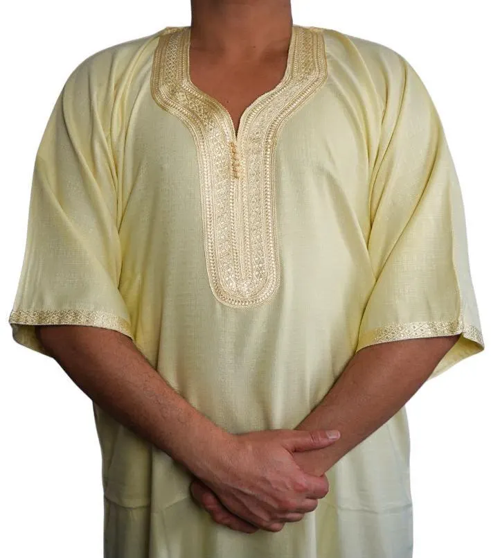 Moroccan Gandoura, Jubbah Djellaba Kaftan Eid Ramadan Kandura Kamees Men Moroccan Style - image 5