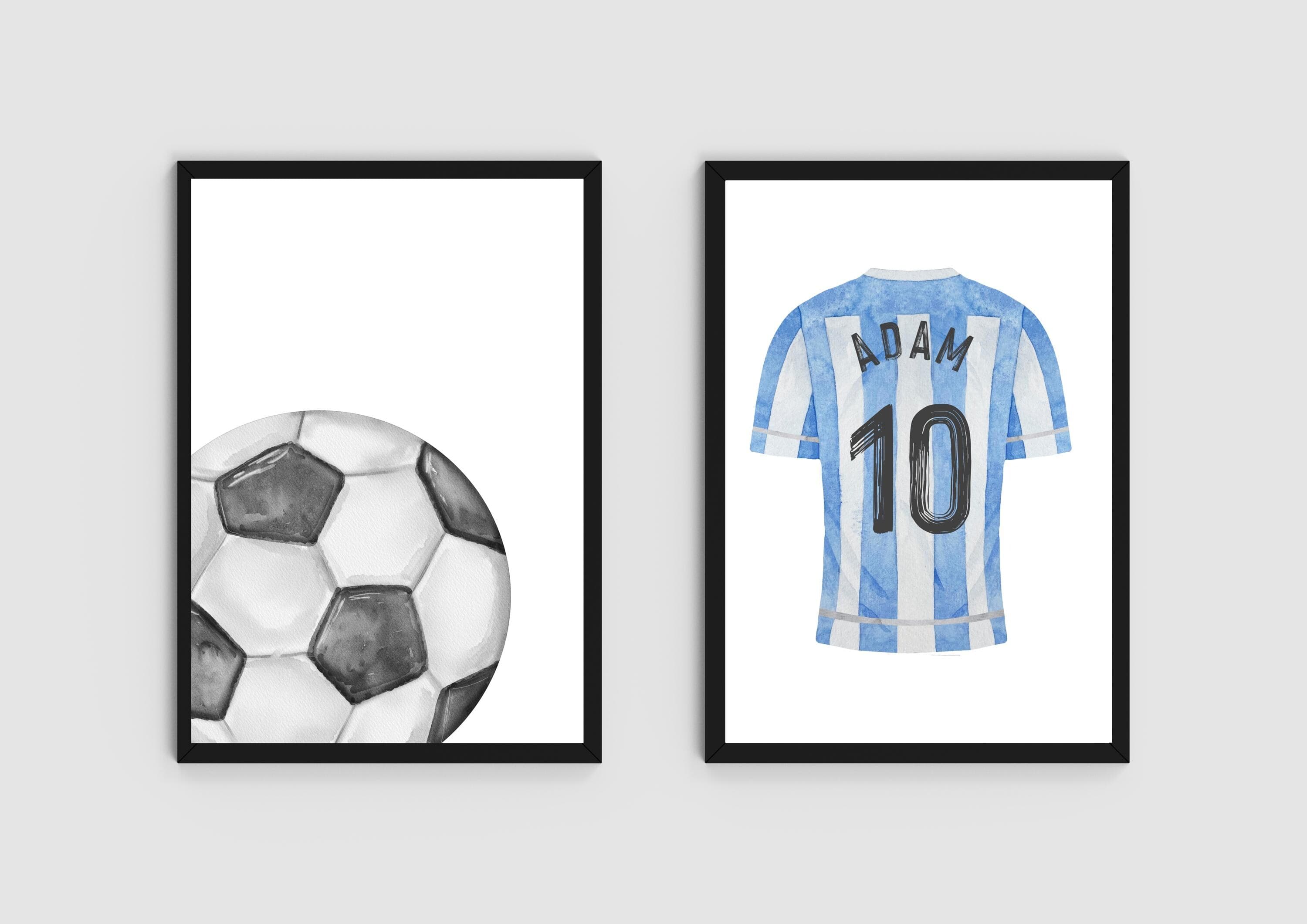 Personalised Soccer Jersey Print Set: Custom Name Number (Digital Download) - image 3