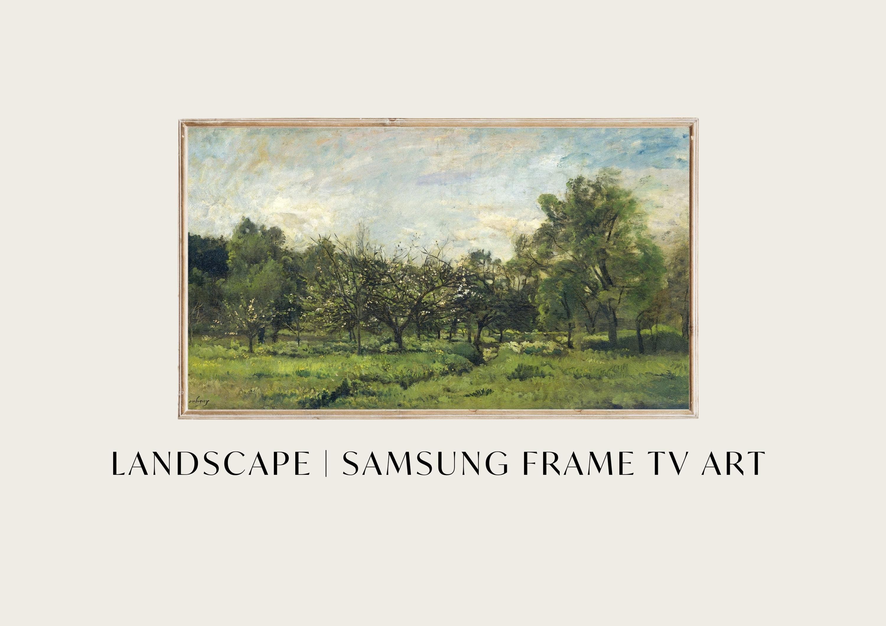 Vintage Landscape Samsung Frame TV Art | Rustic Countryside (Digital Download)