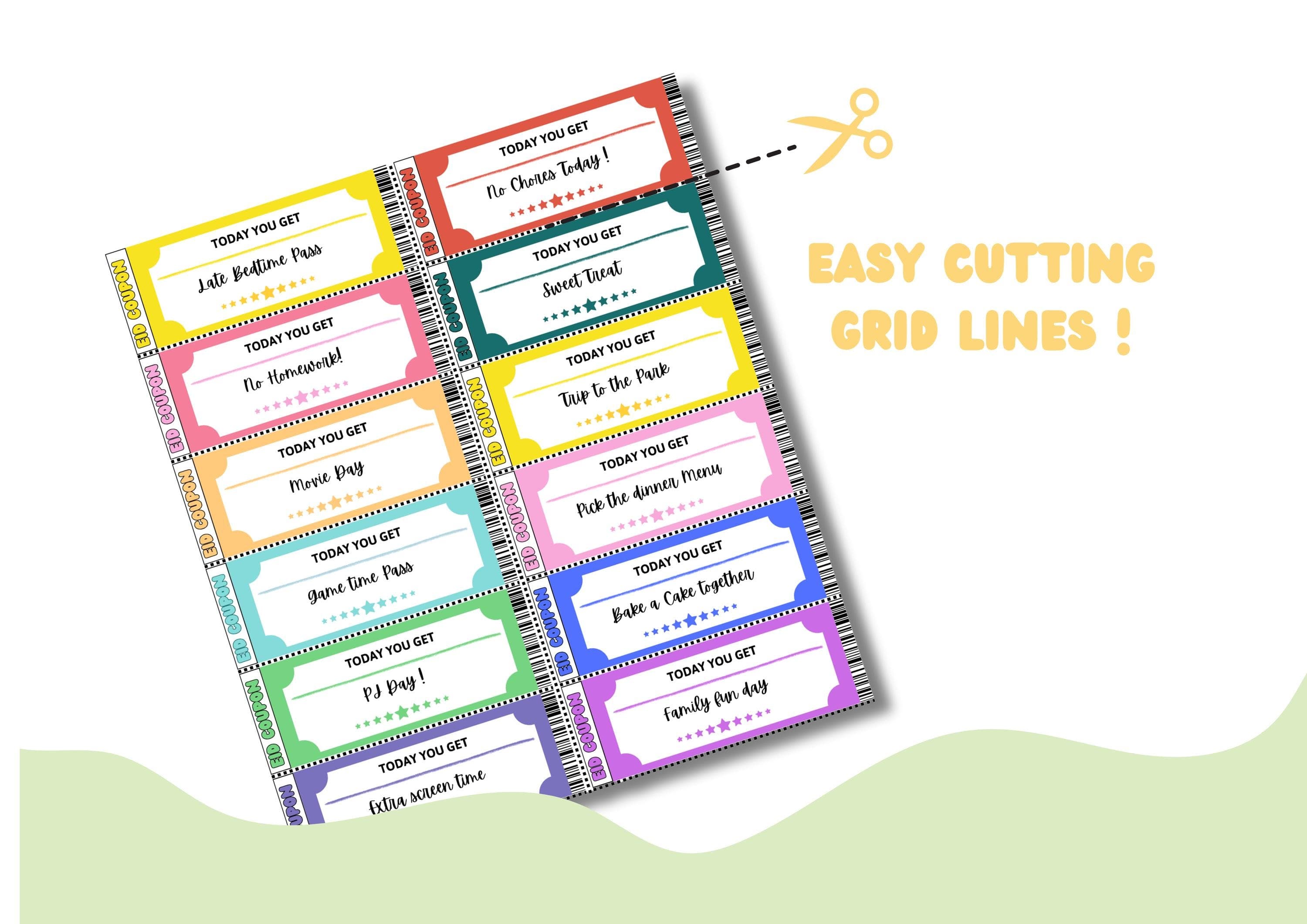 Eid Mubarak Reward Coupons | Islamic Kids Gift (Printable A4 Sheet) - image 4