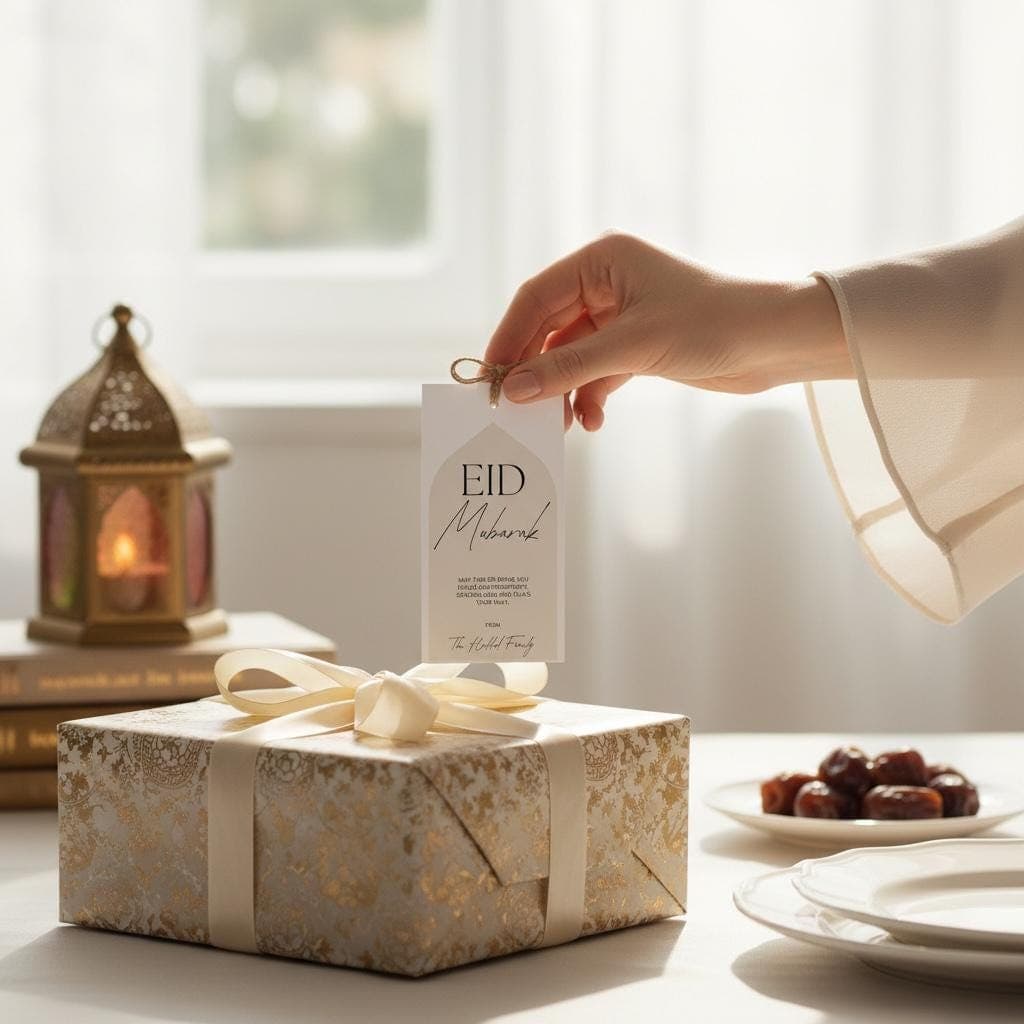 Personalised Eid Mubarak Gift Tags | Custom Colour (Digital Download)