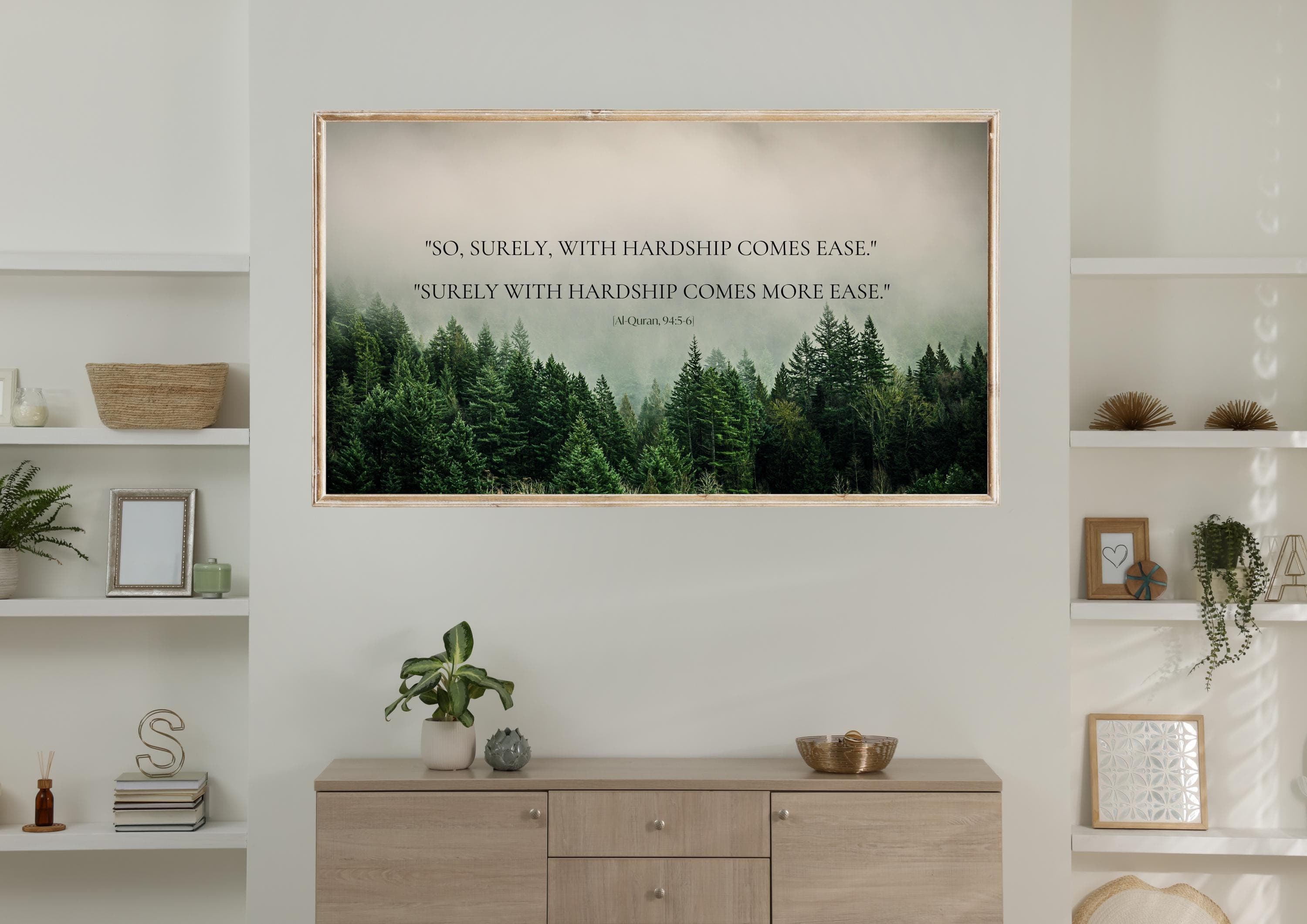 Islamic Samsung Frame TV Art | Quran Verse, Forest Scene (Digital Download) - image 3
