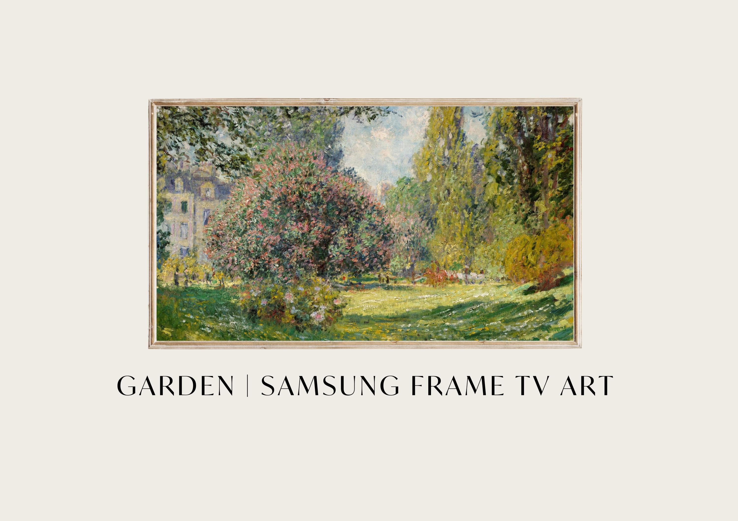 Samsung Frame TV Art | Monet Garden Landscape (Digital Download)