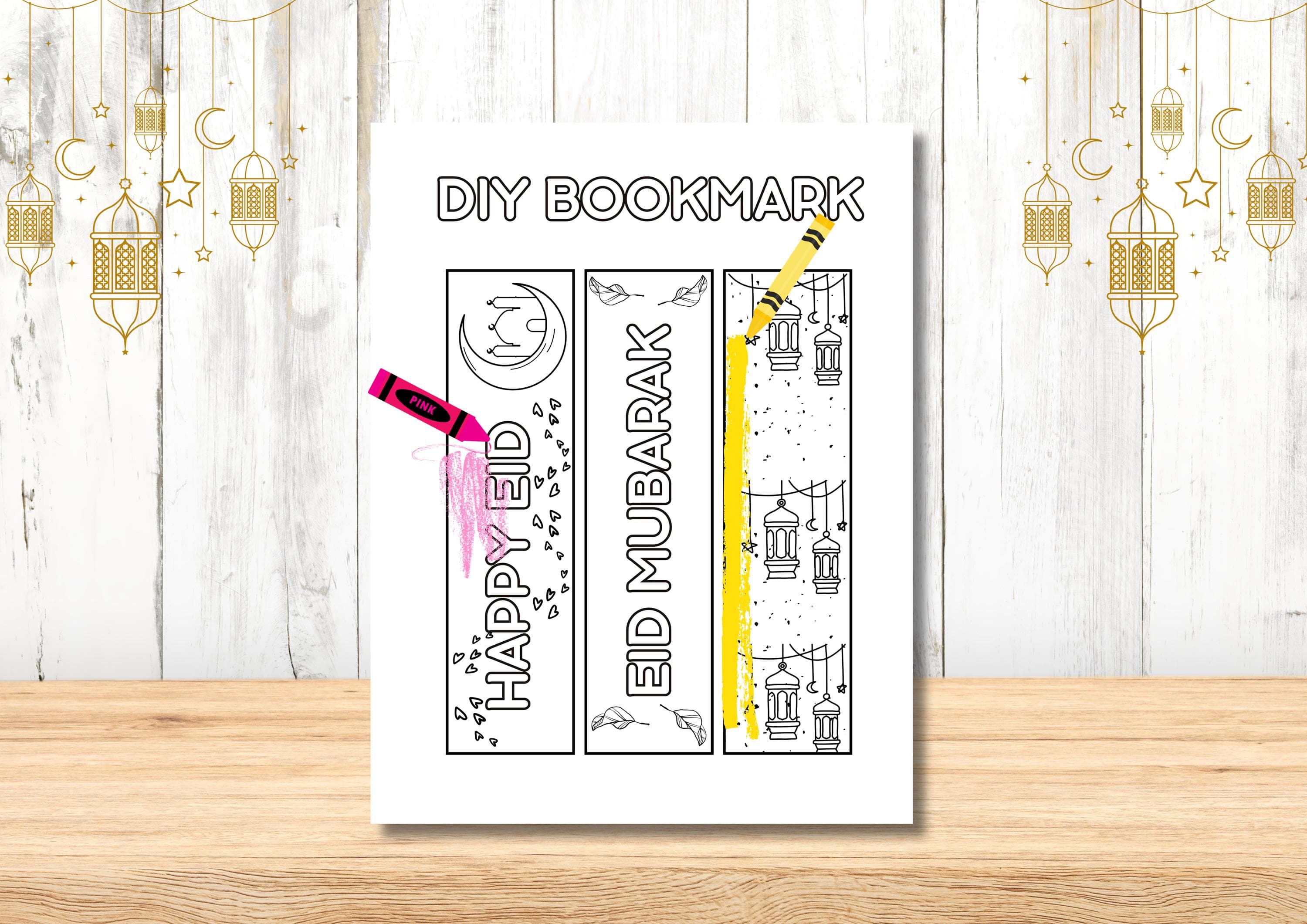 Eid Mubarak Activity Pack: Kids' Coloring Book, Bookmarks (Digital Download) - image 3