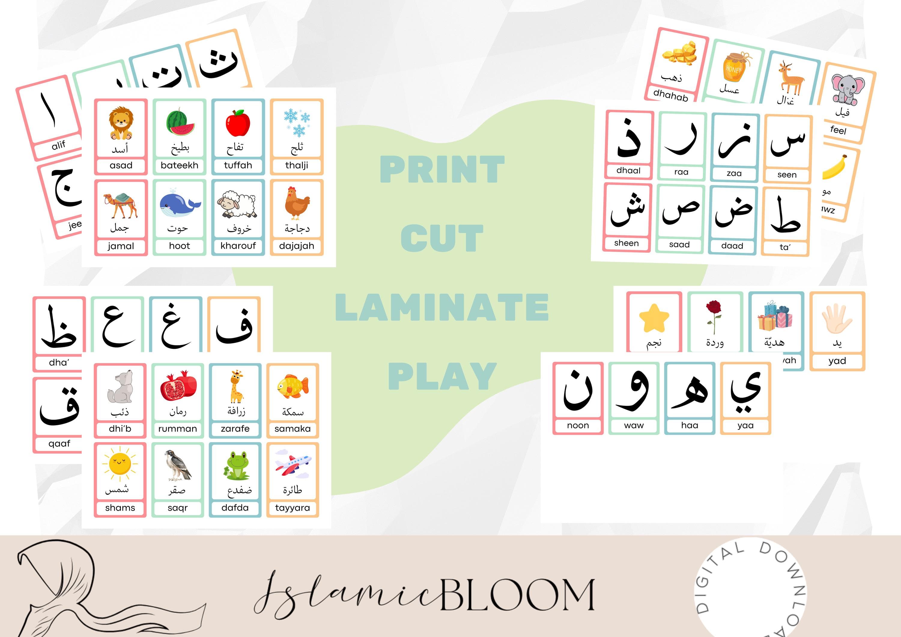Arabic Alphabet Matching Card Game | Muslim Education (Instant Download) - image 4
