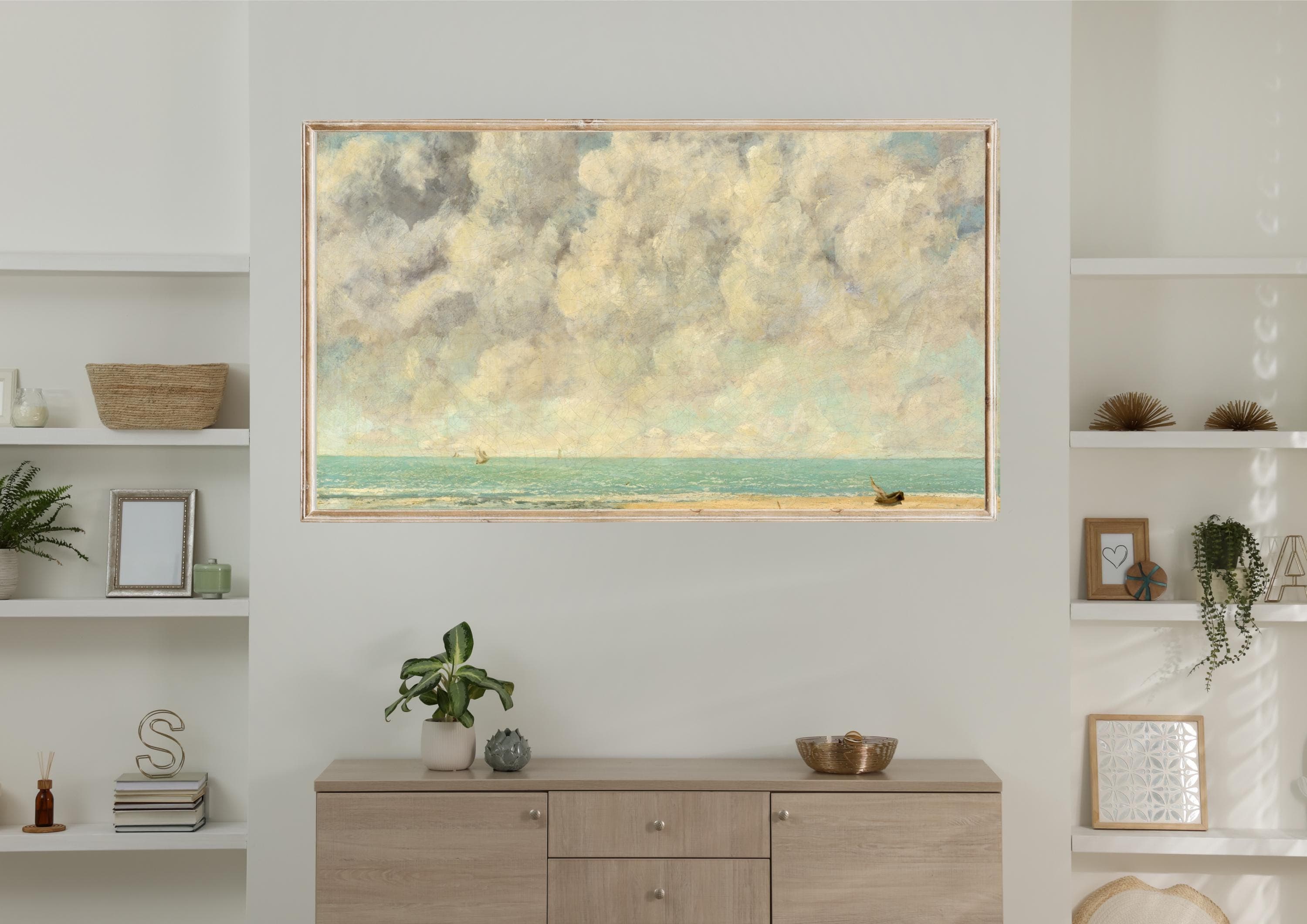 Vintage Seascape Samsung Frame TV Art | Coastal Ocean Painting (Digital Download) - image 3