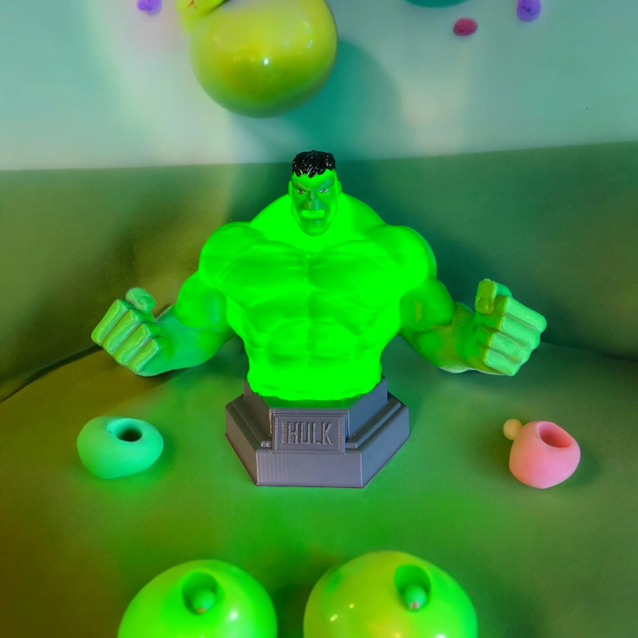 Hulk Design Decorative Night Lamp: Avengers Decor, Kids Room Lamp