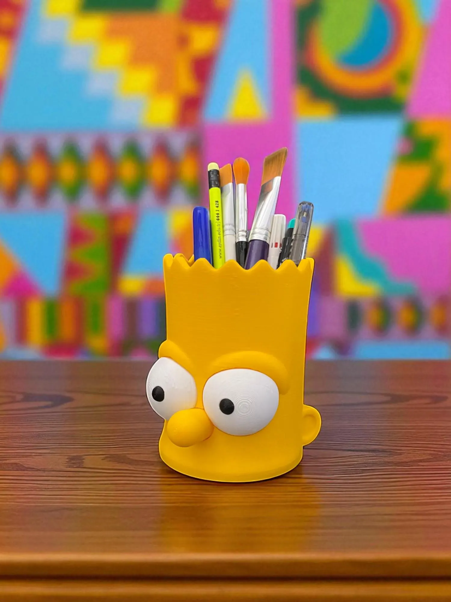 Bart Simpson Pencil Holder and Desk Organizer β Pen, Brush, Makeup and Bathroom Storage - image 3