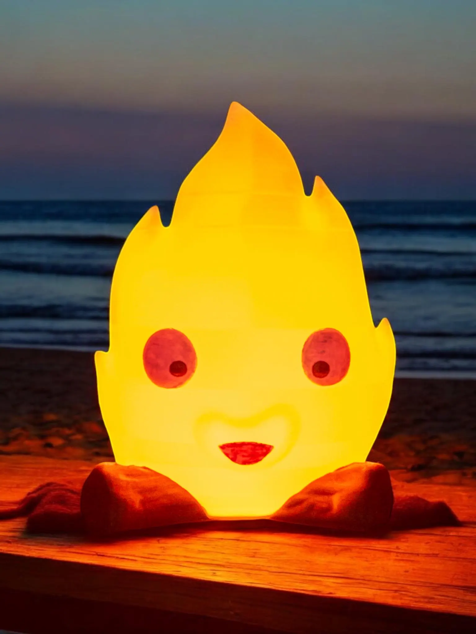 Portable Campfire-Themed Battery-Powered Lamp - Night Light & Desk Lantern - image 3