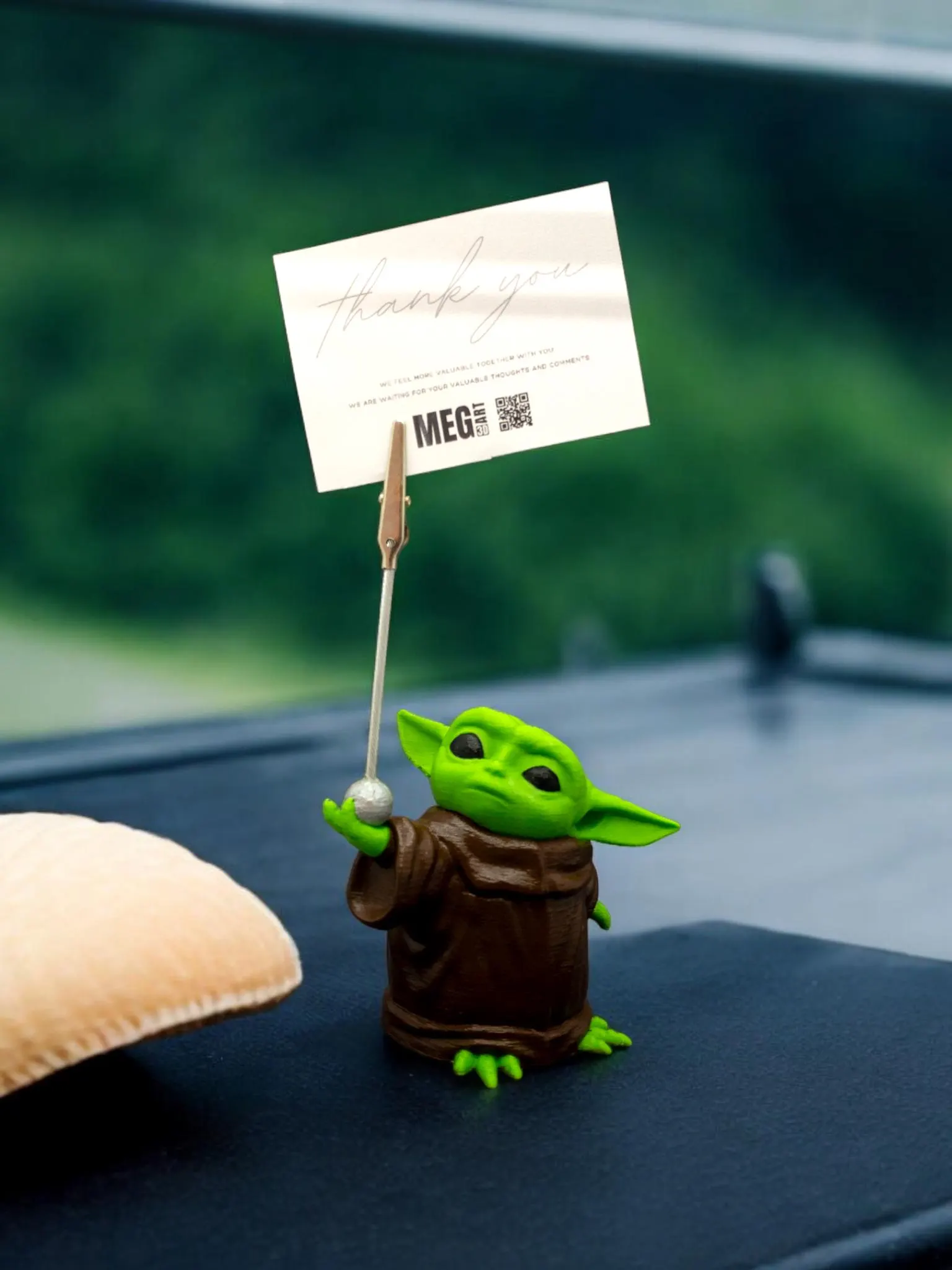 Baby Yoda Grogu Desk Memo Holder – Star Wars Office Decor