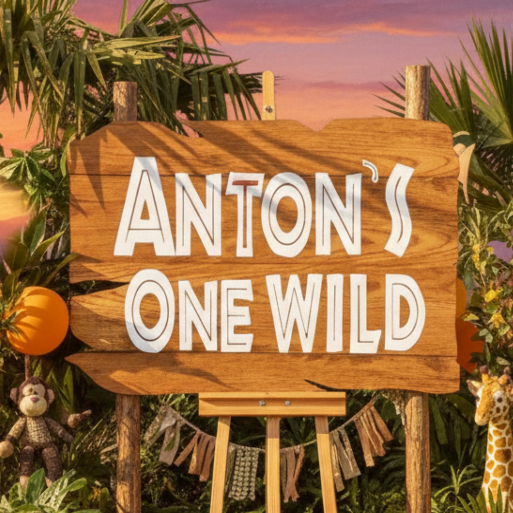 Safari Birthday Welcome Sign, Wild One Party Decor (Editable Printable Sign) - image 4