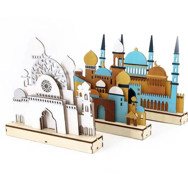 LED Wooden Mosque Decoration