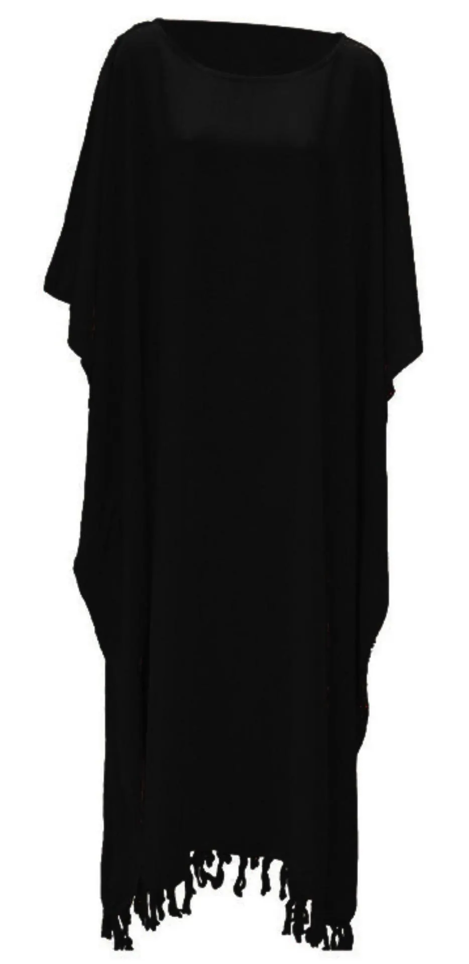 Rayon Kaftan Dress – Handmade Full Length Plus Size Summer Cover-Up - image 5