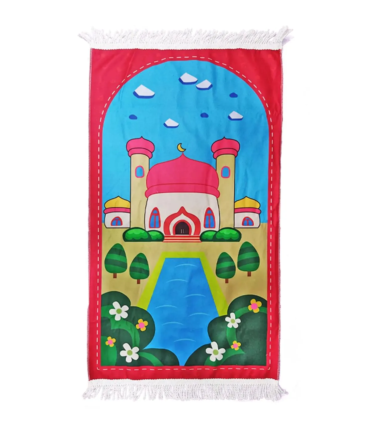 Kids Cartoon Prayer Mat – Islamic Learning Rug, Muslim Gift - image 5