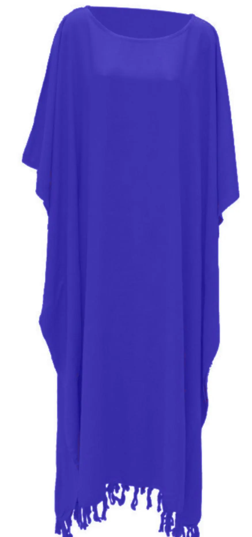 Rayon Kaftan Dress – Handmade Full Length Plus Size Summer Cover-Up - image 4