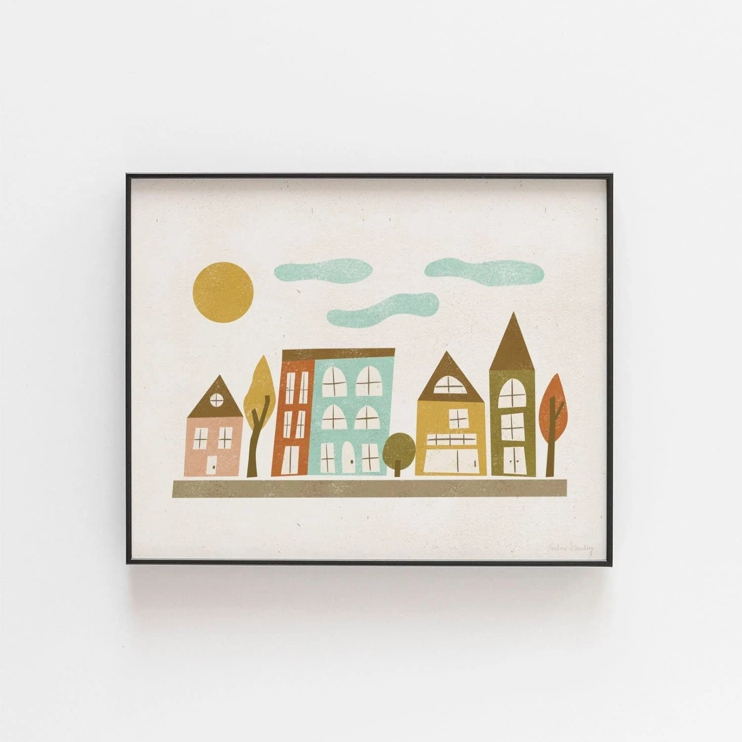Little Town Wall Art Print