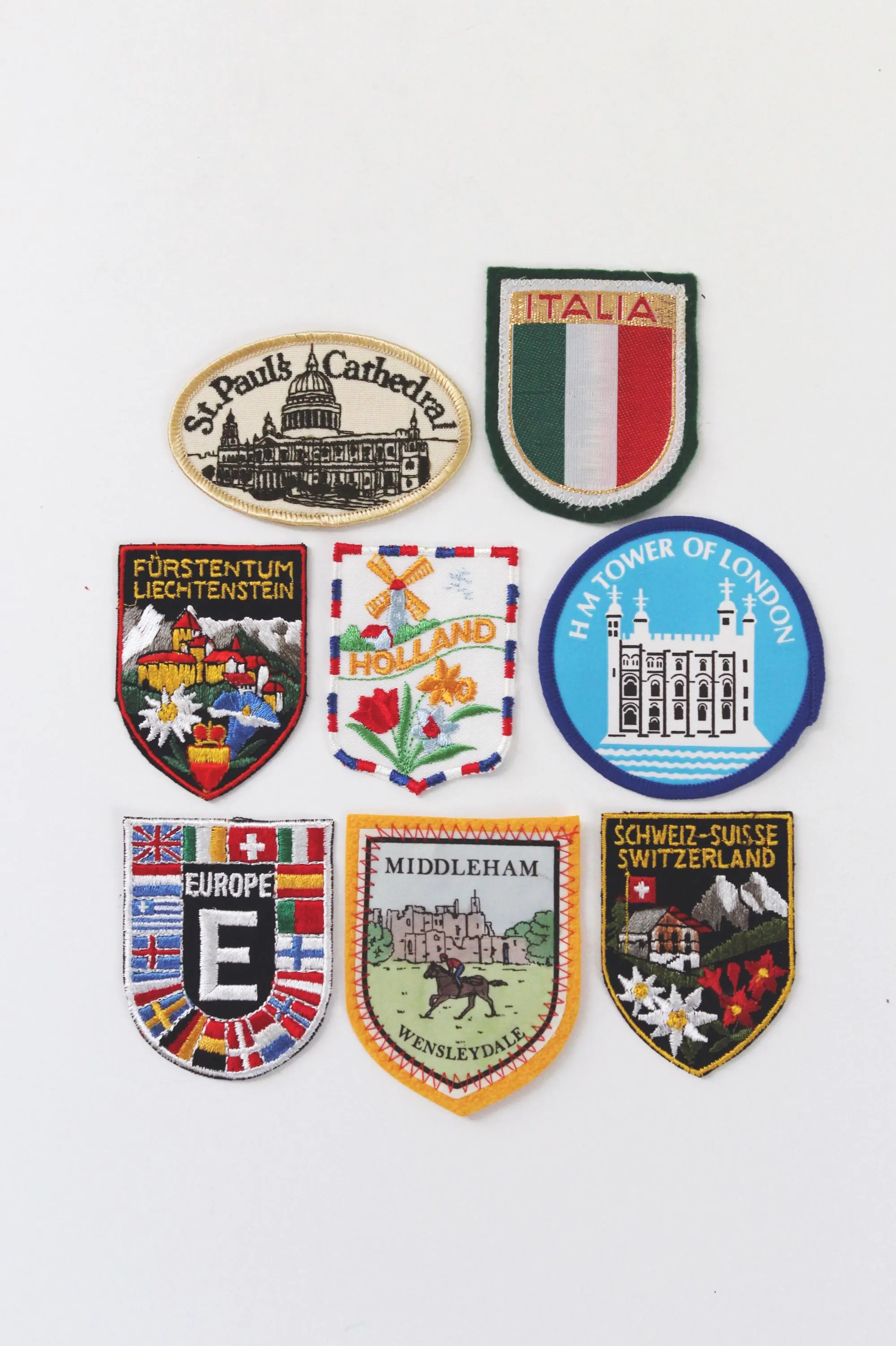 Vintage Patch with Framing Options - Europe | Vintage Framed Art | Design Art | Memorabilia Art | Sold Individually - image 3