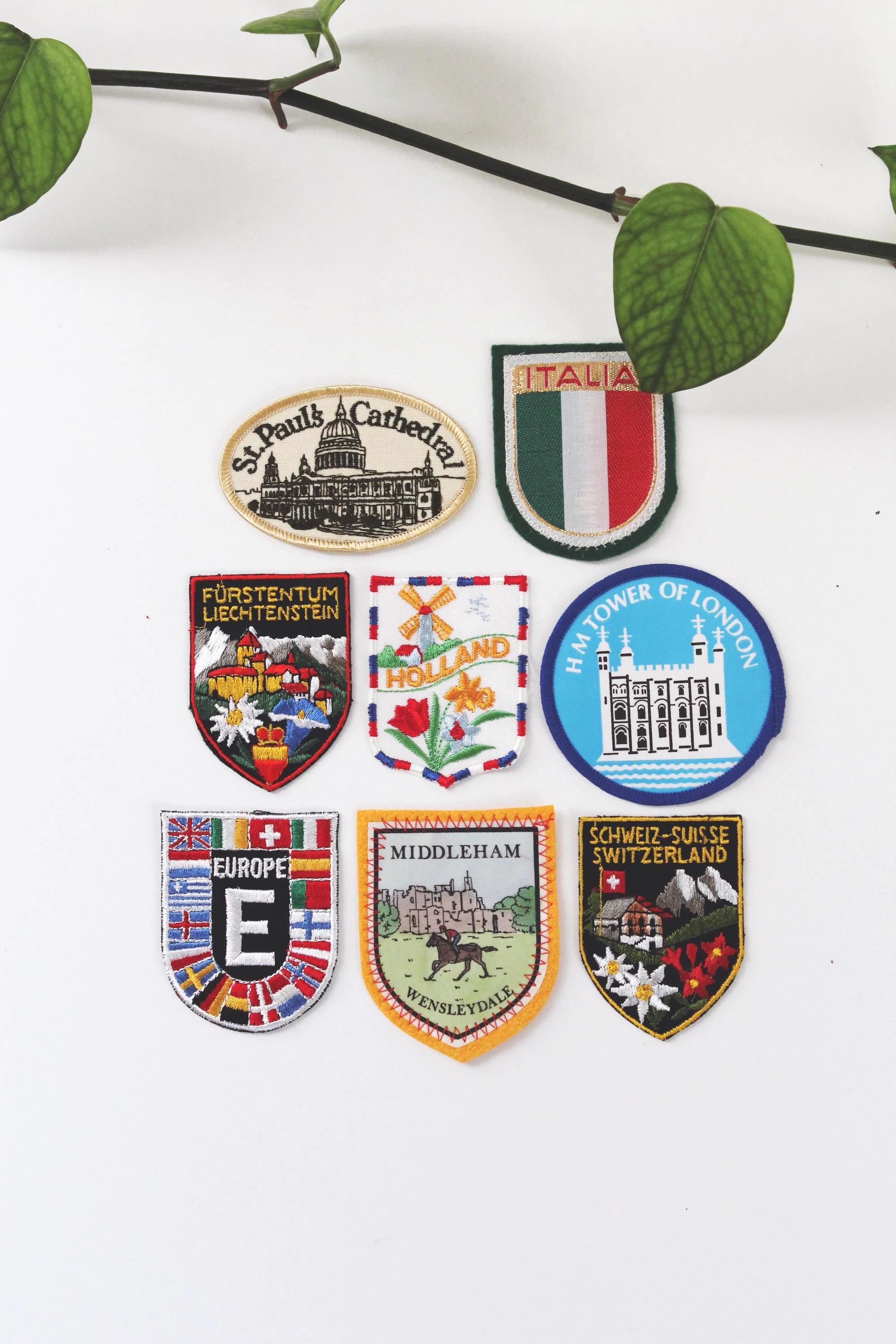 Vintage Patch with Framing Options - Europe | Vintage Framed Art | Design Art | Memorabilia Art | Sold Individually