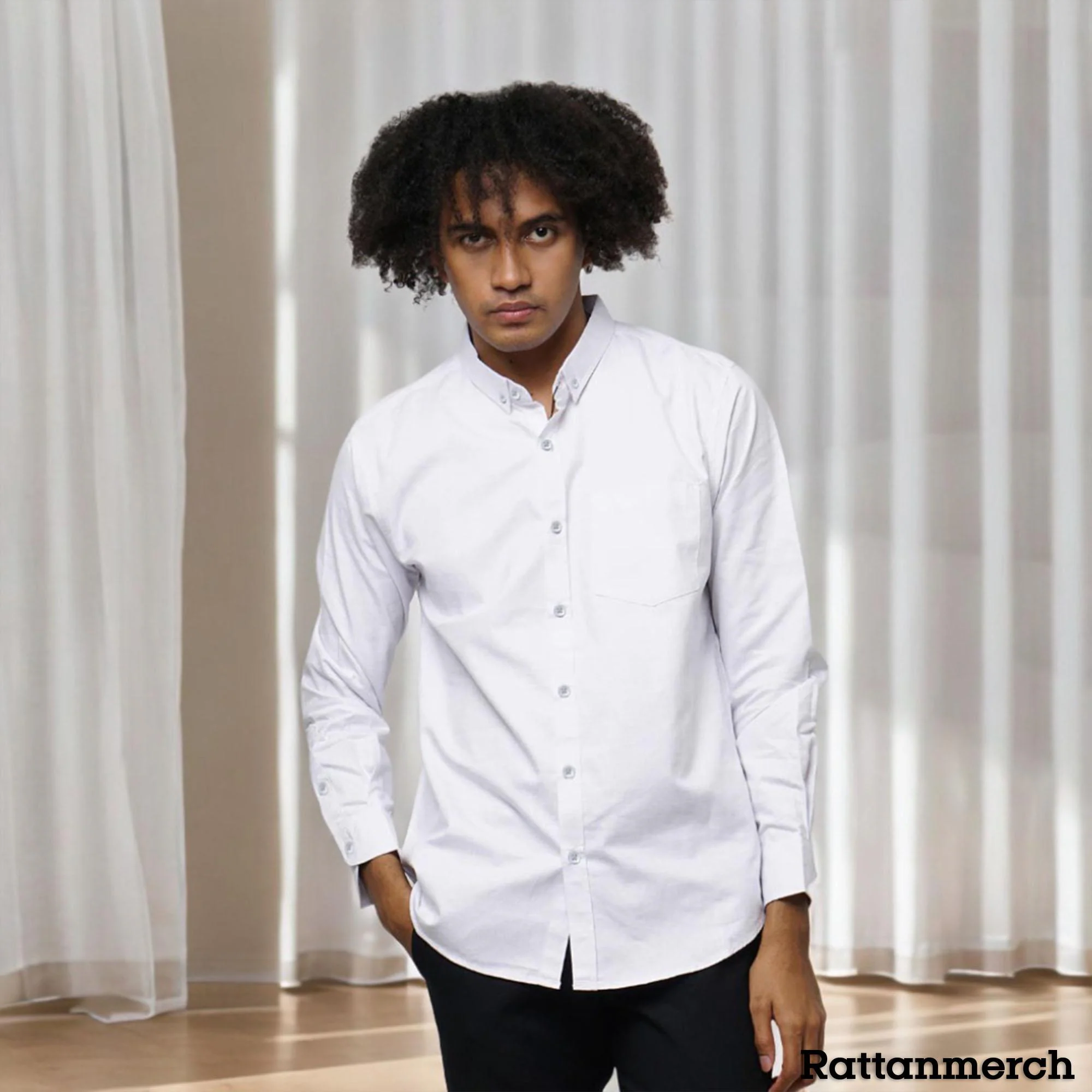Men's Plain White Long Sleeve Shirt Soft Twill Material,Cotton Koko Shirt,Black Koko Shirt,Muslim Men's Wear,Islamic Clothing,Modest Menswea